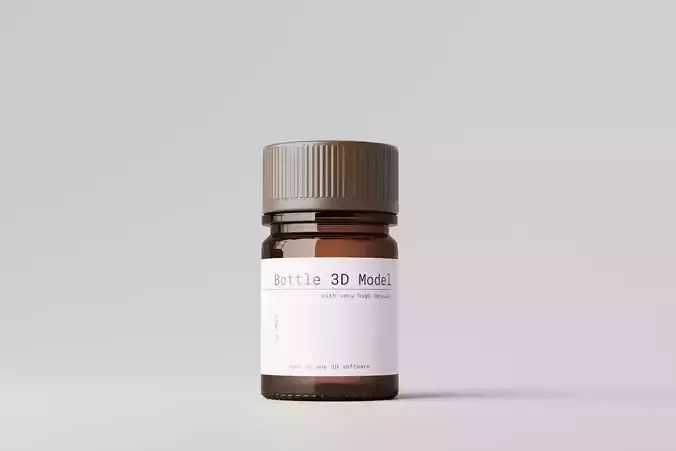 Pills Bottle 3D model