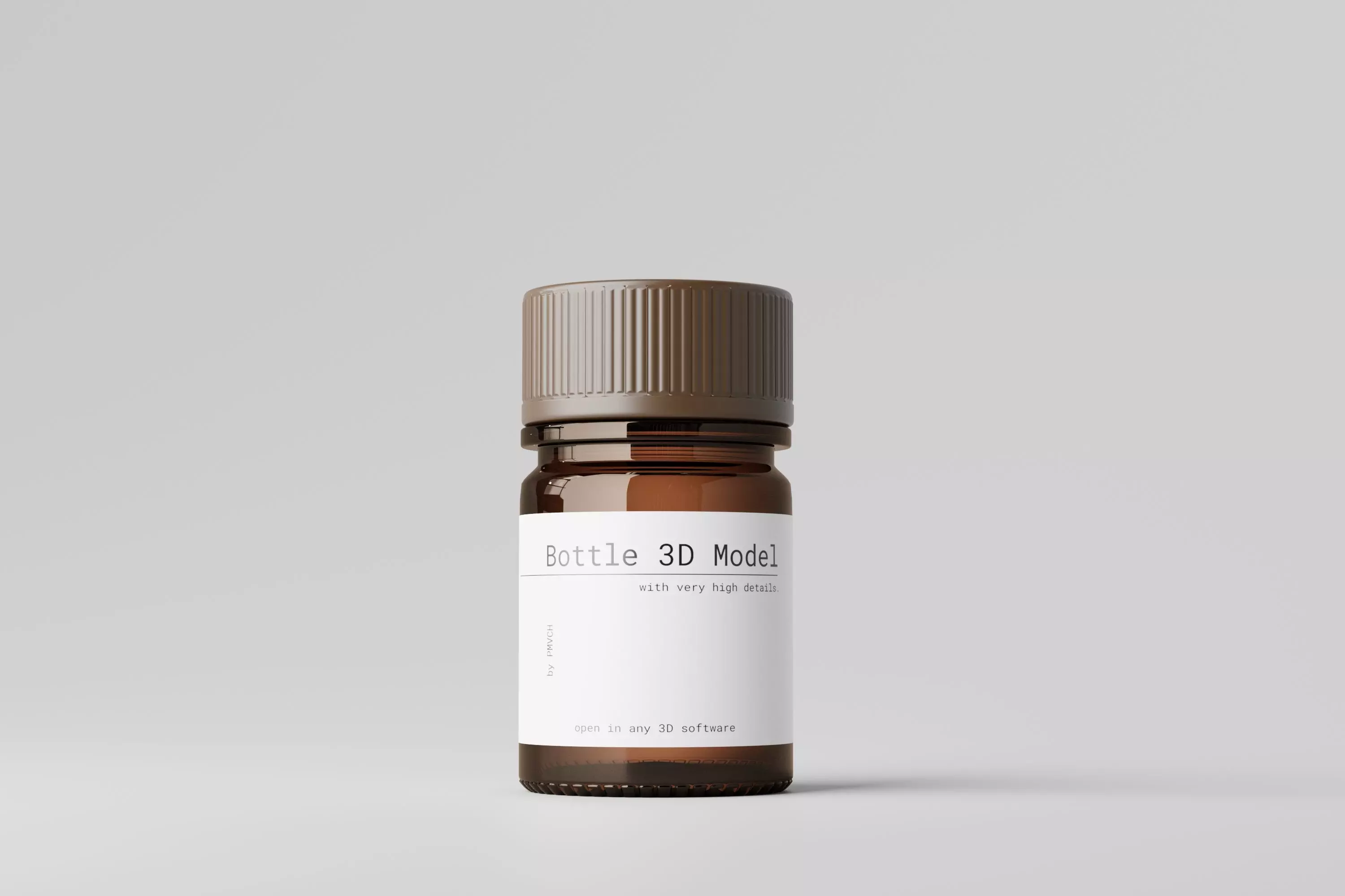 Pills Bottle 3D model_0