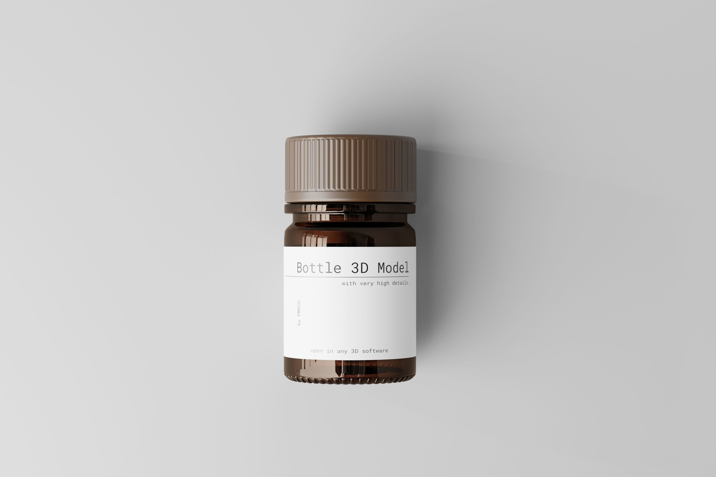 Pills Bottle 3D model_4