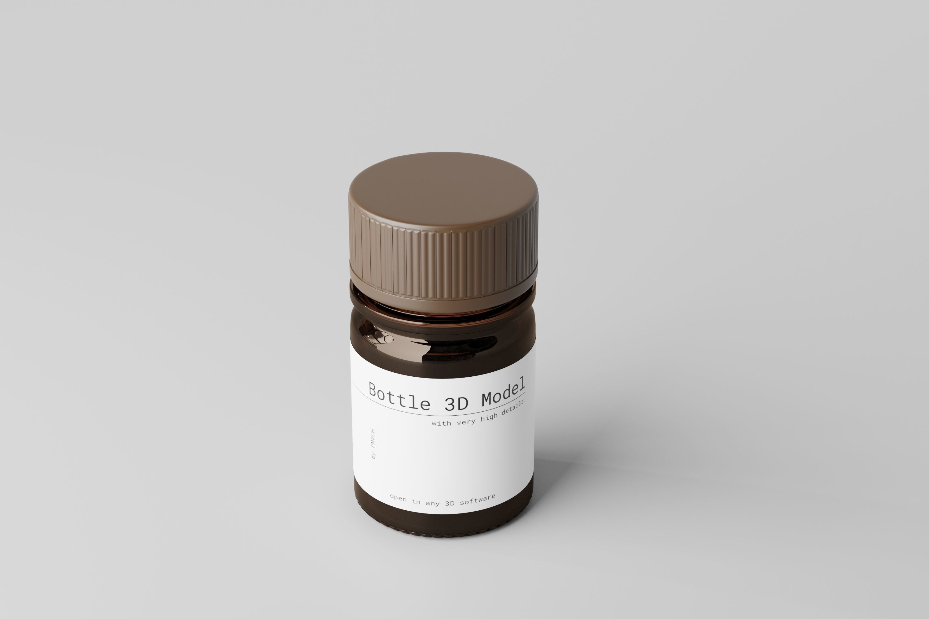 Pills Bottle 3D model_6