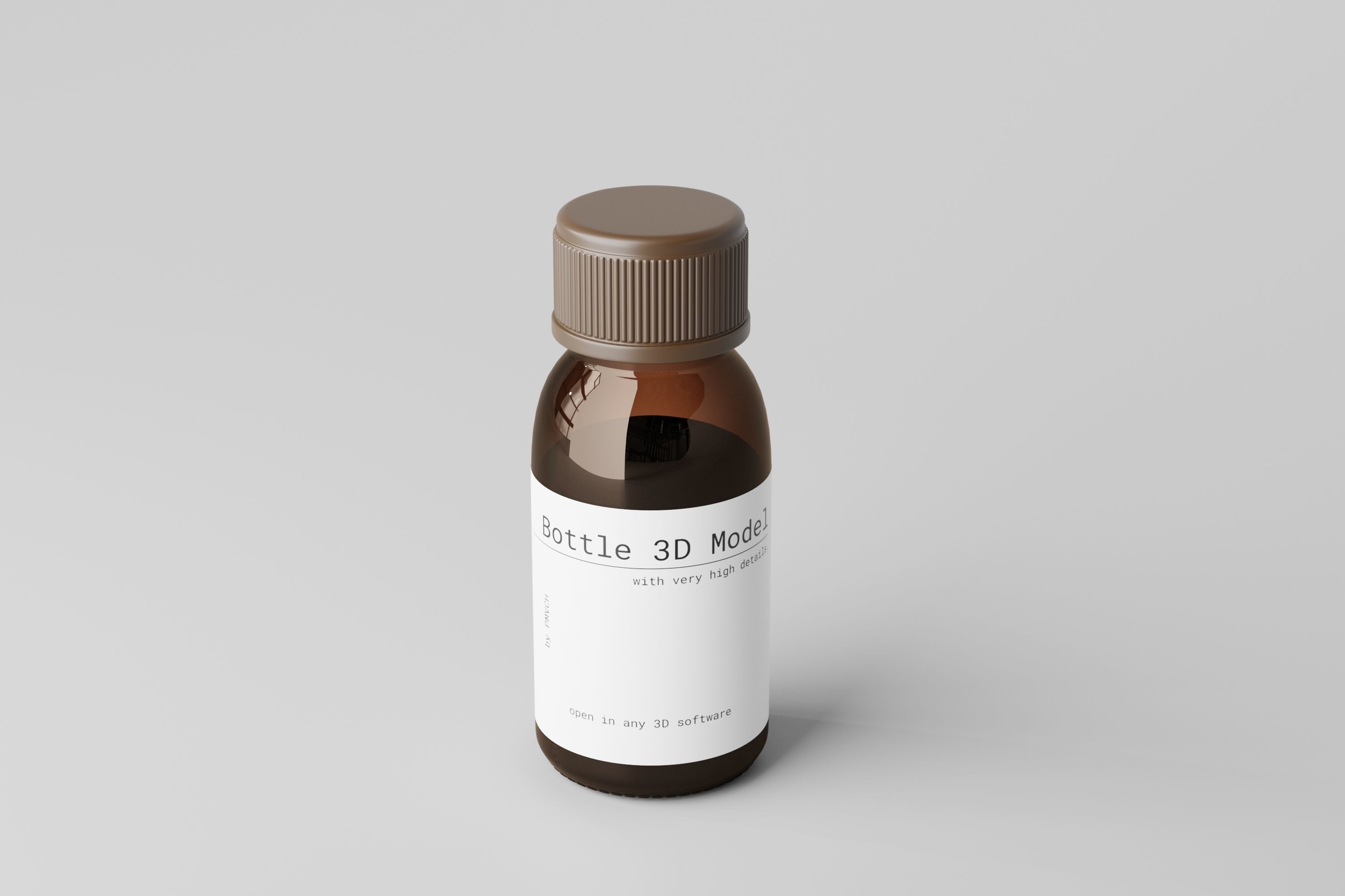 Medicine Bottle 3D model_3