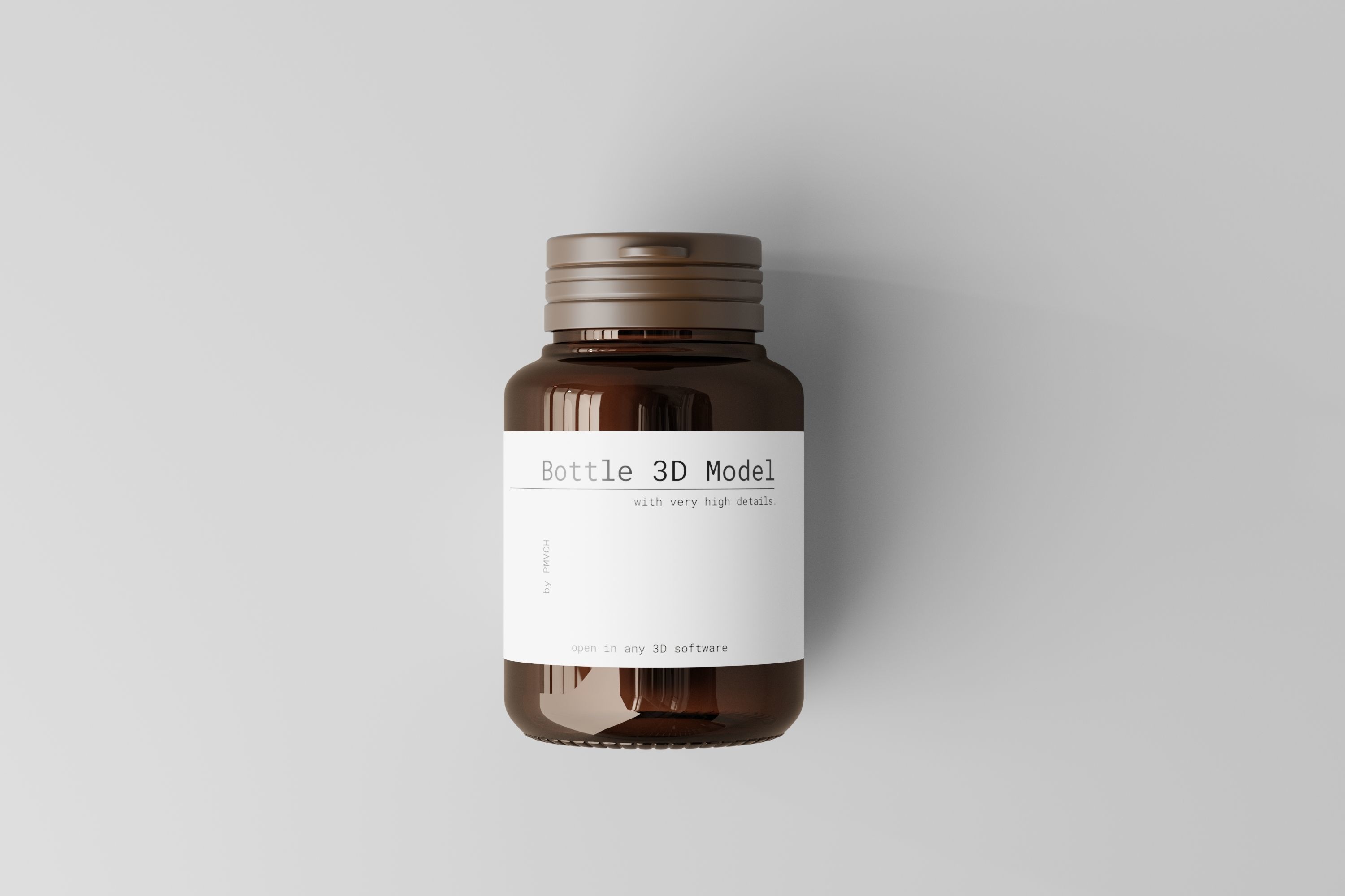 Medicine Bottle 3D model_4