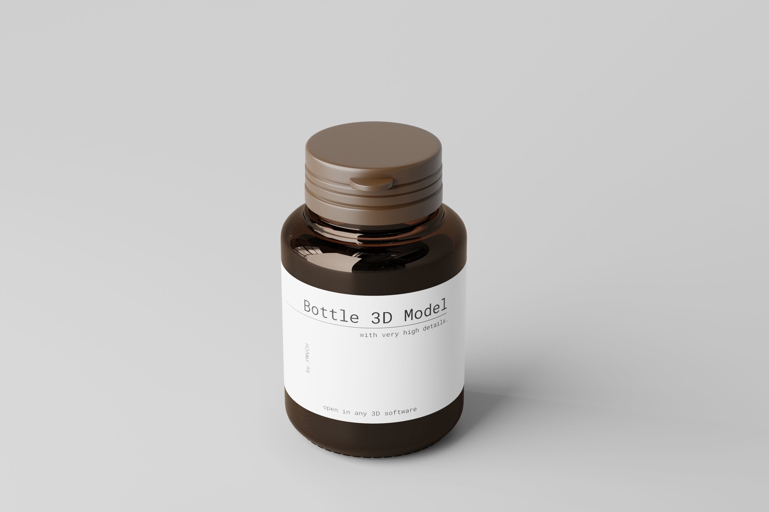 Medicine Bottle 3D model_3