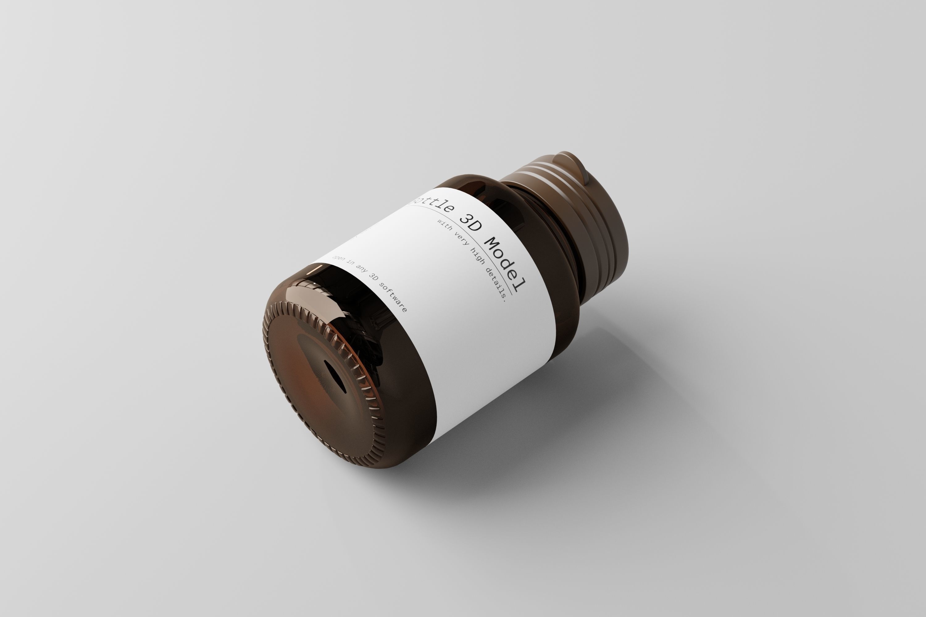 Medicine Bottle 3D model_5