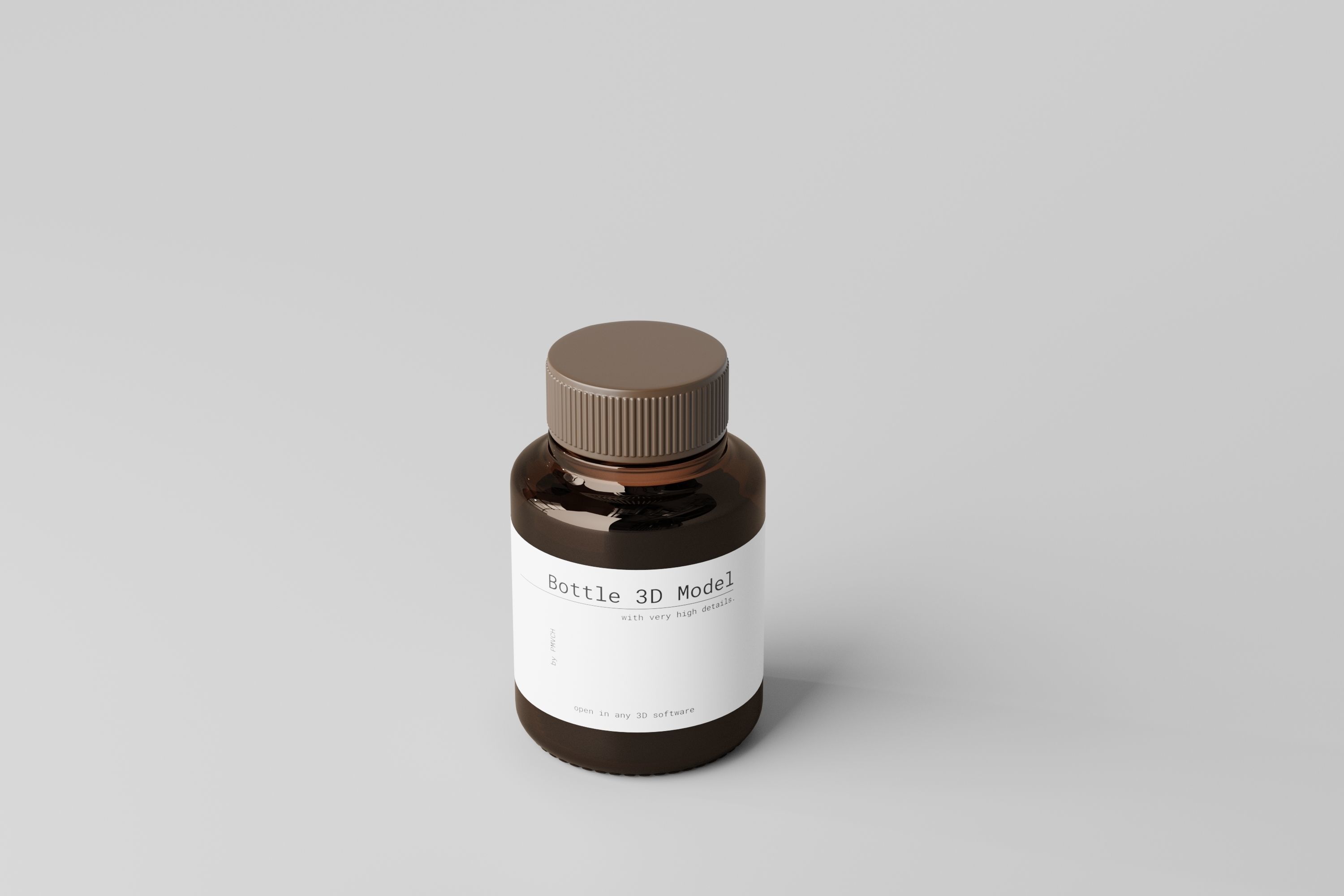 Medicine Bottle 3D model_3