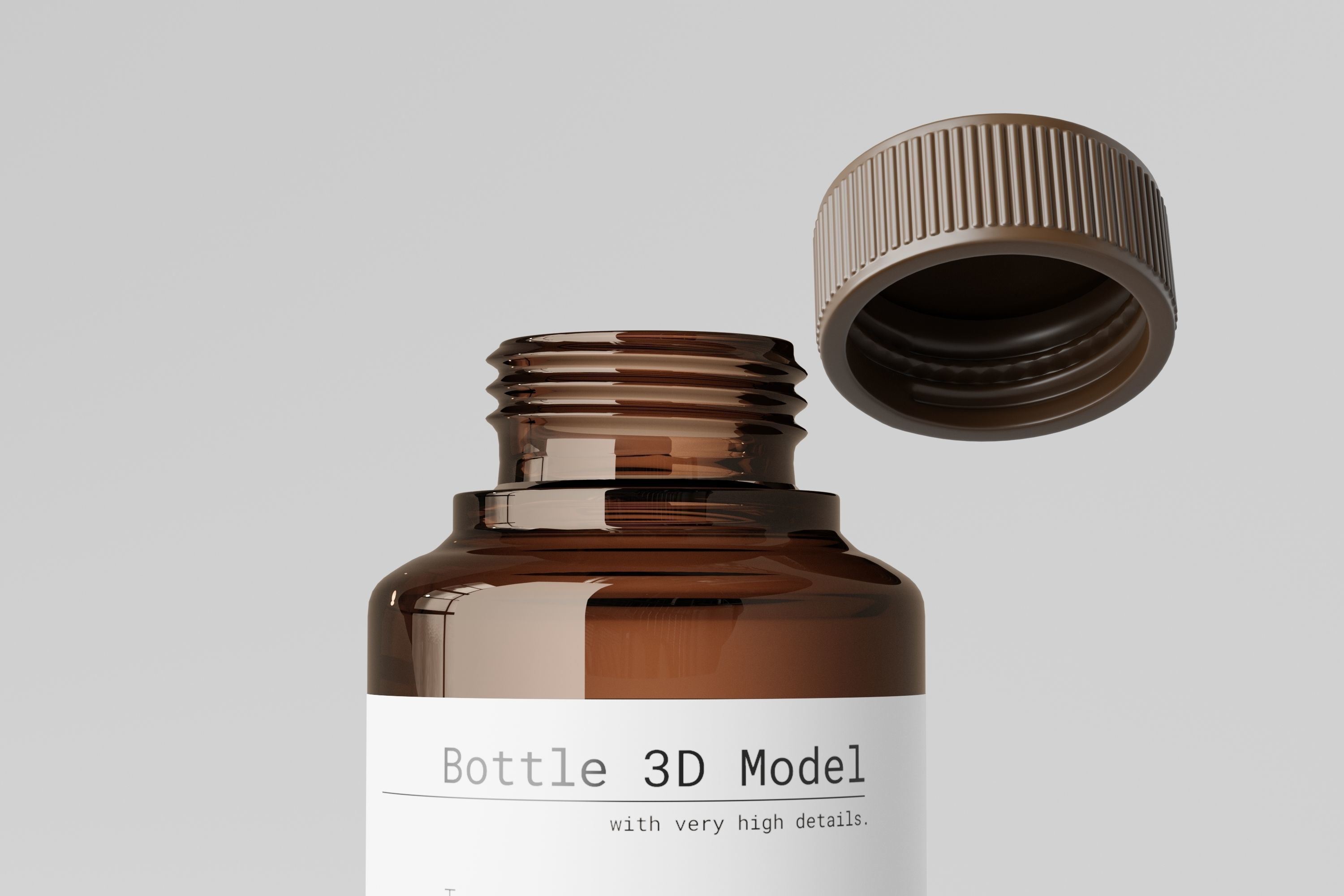 Medicine Bottle 3D model_2