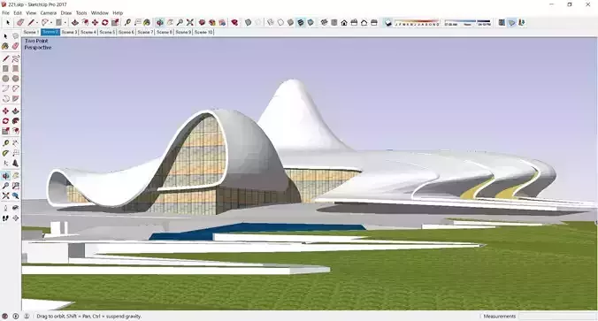 Sketchup Cultral Center 221