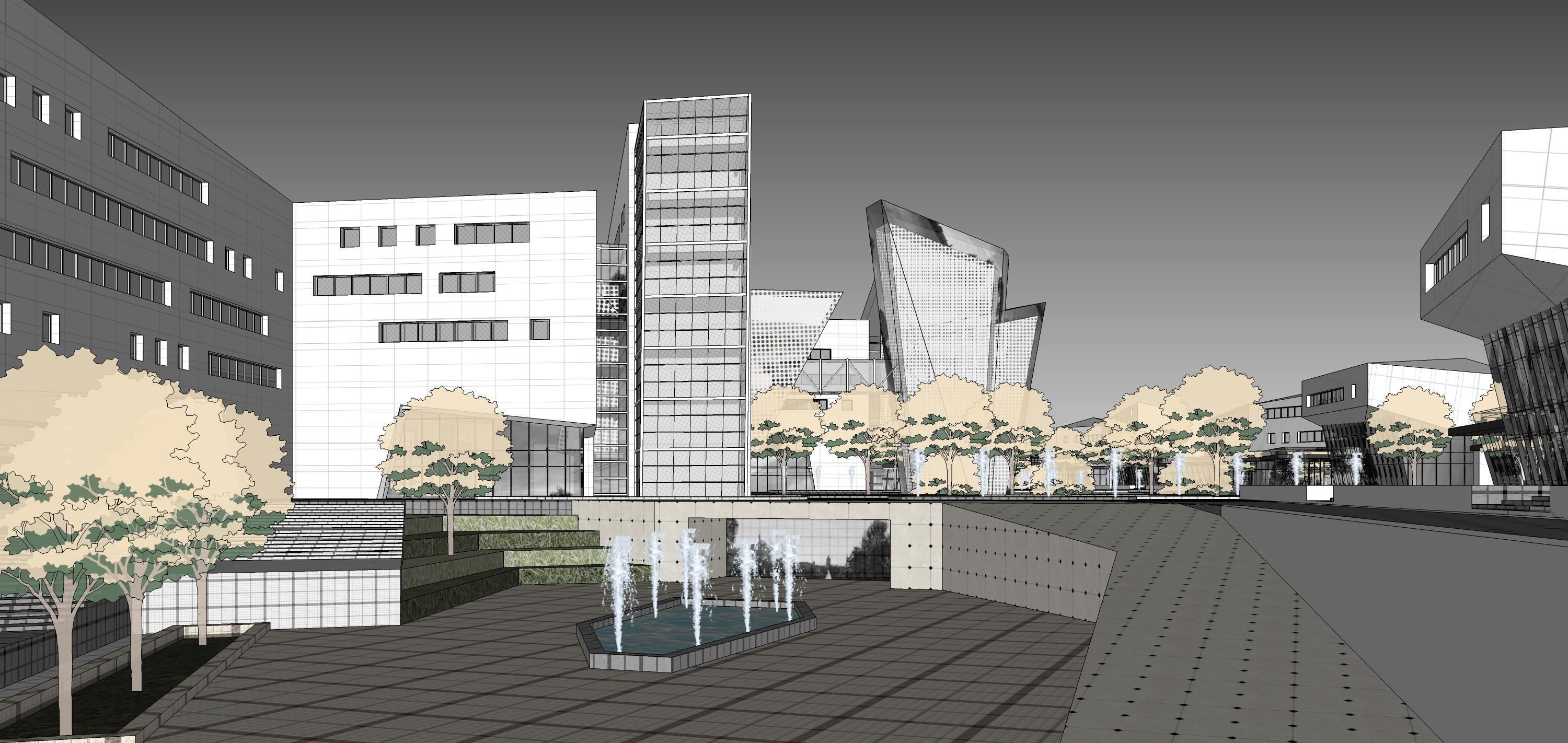 Sketchup Commercial Office Complex 223 3D model_12