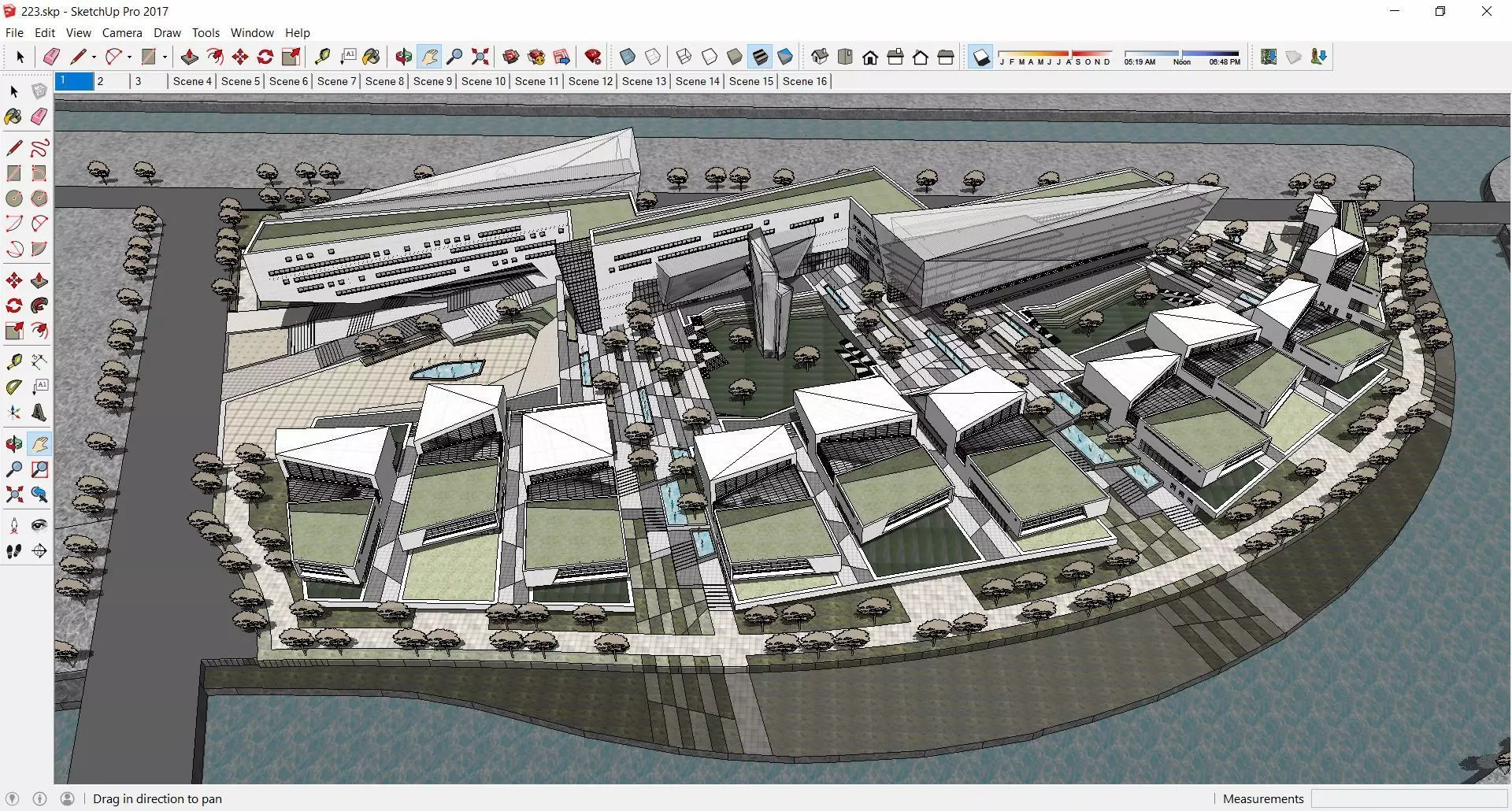 Sketchup Commercial Office Complex 223 3D model_0