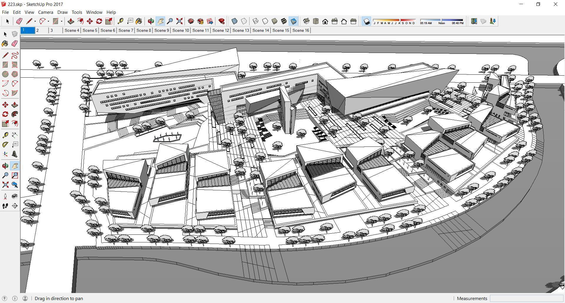 Sketchup Commercial Office Complex 223 3D model_1