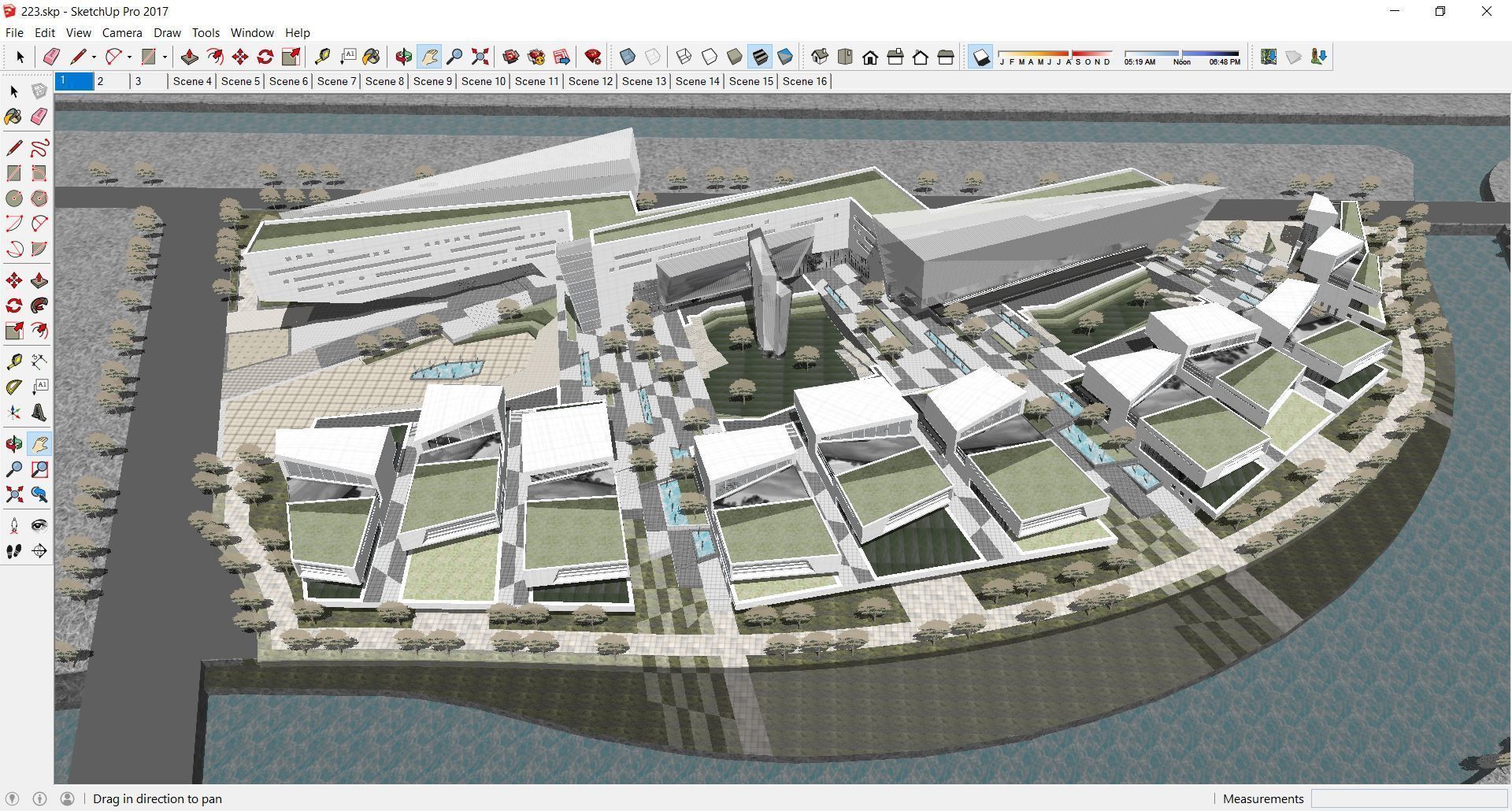 Sketchup Commercial Office Complex 223 3D model_2