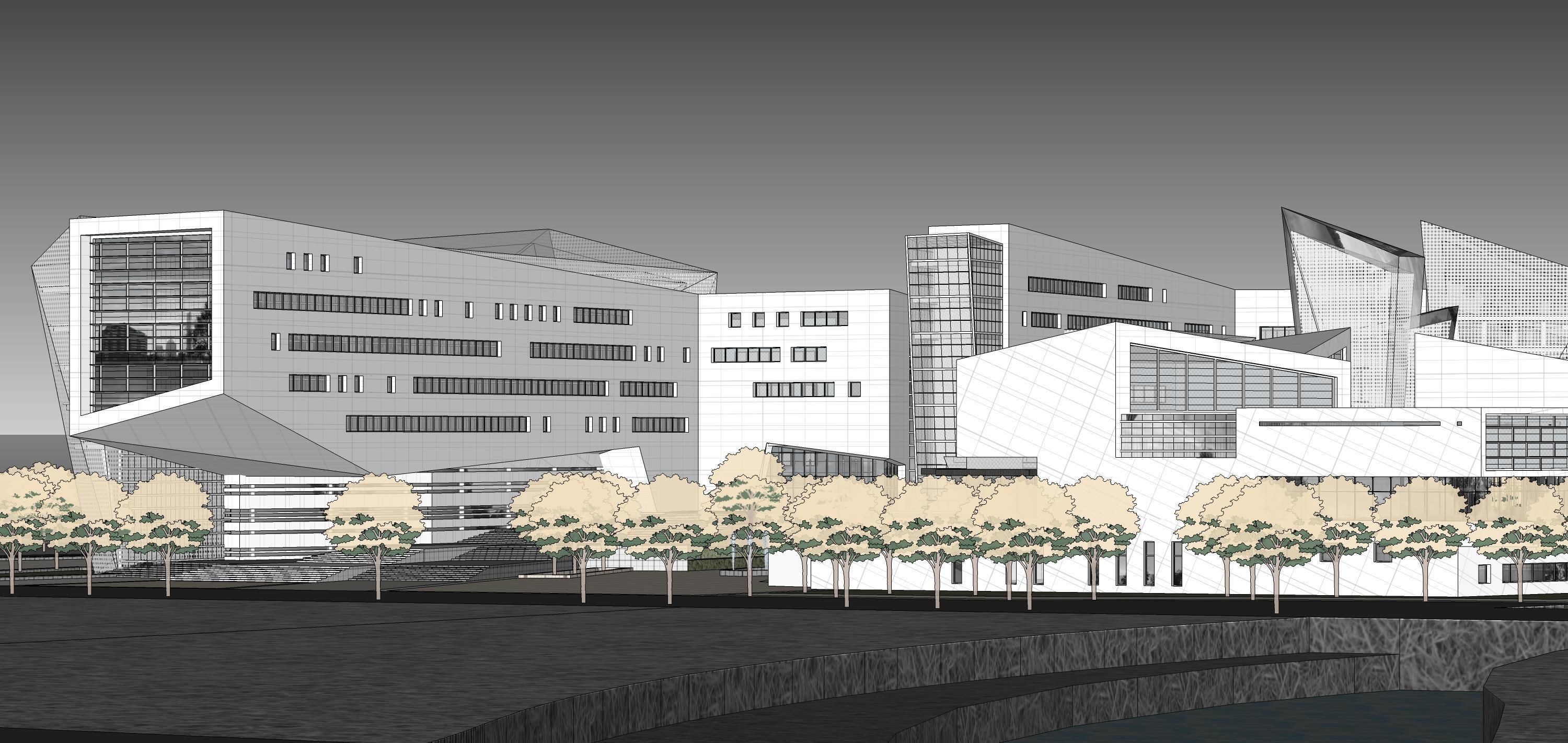 Sketchup Commercial Office Complex 223 3D model_10