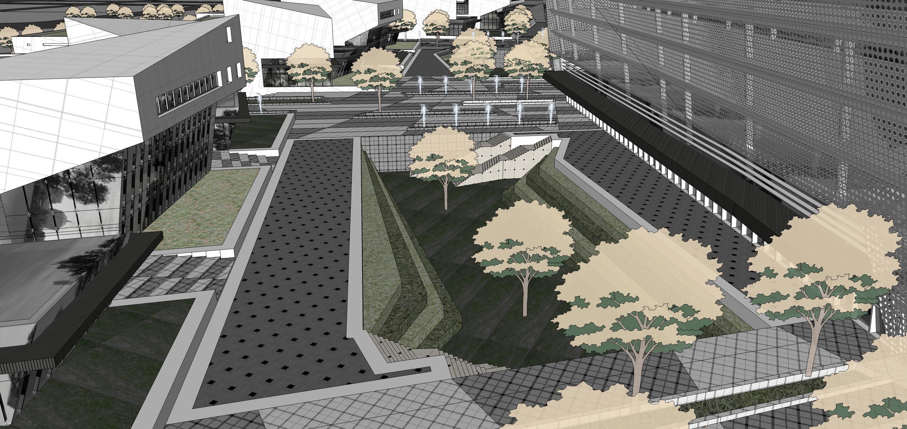 Sketchup Commercial Office Complex 223 3D model_15