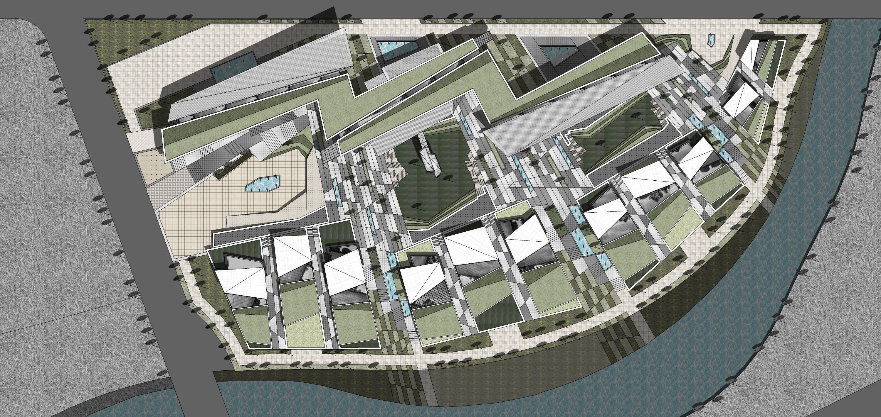 Sketchup Commercial Office Complex 223 3D model_18