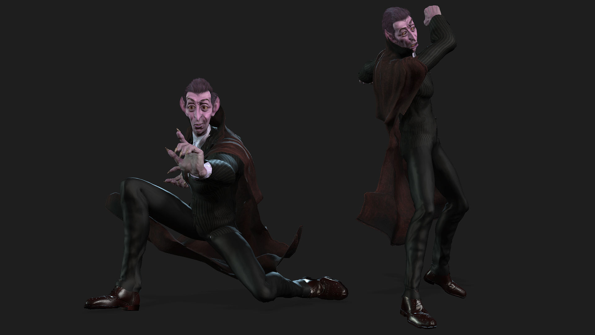 Dracola High quality character full Rigged and Animated 3D model_6