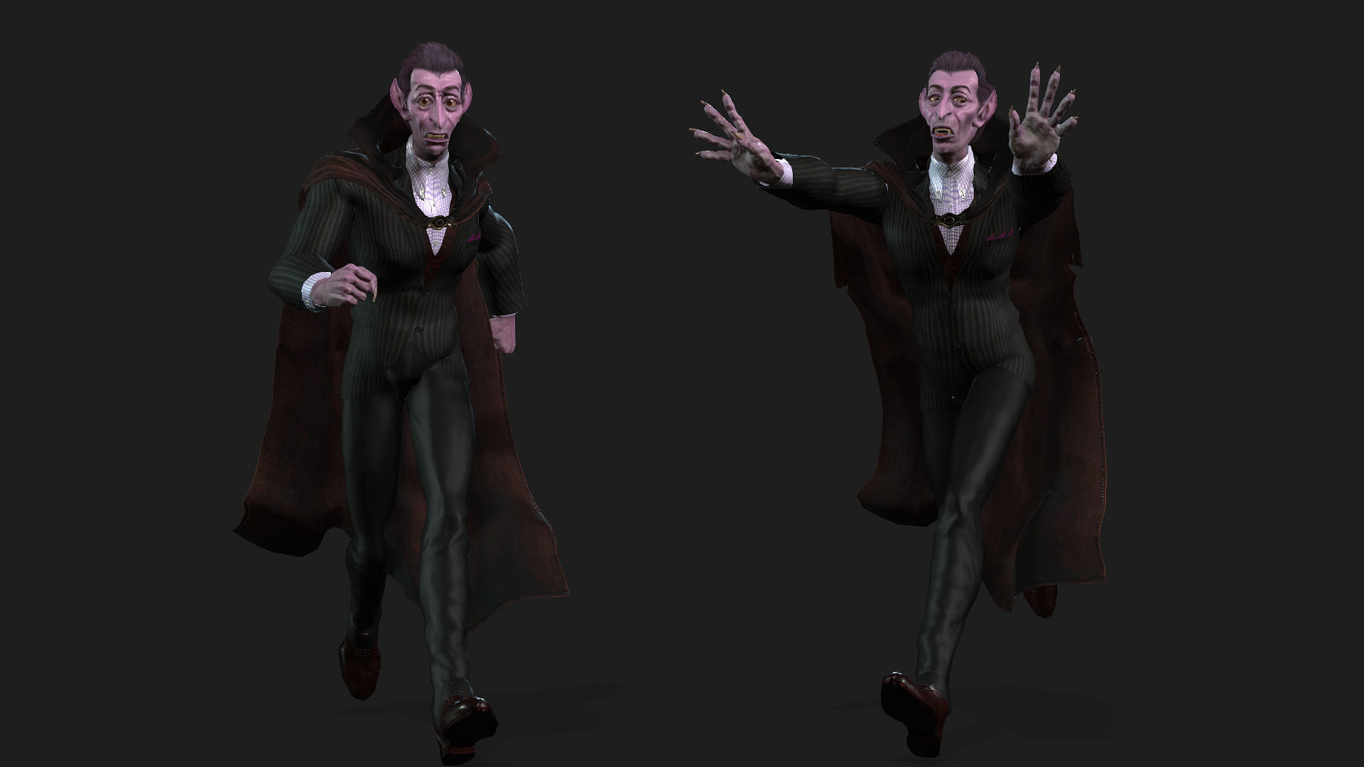 Dracola High quality character full Rigged and Animated 3D model_4