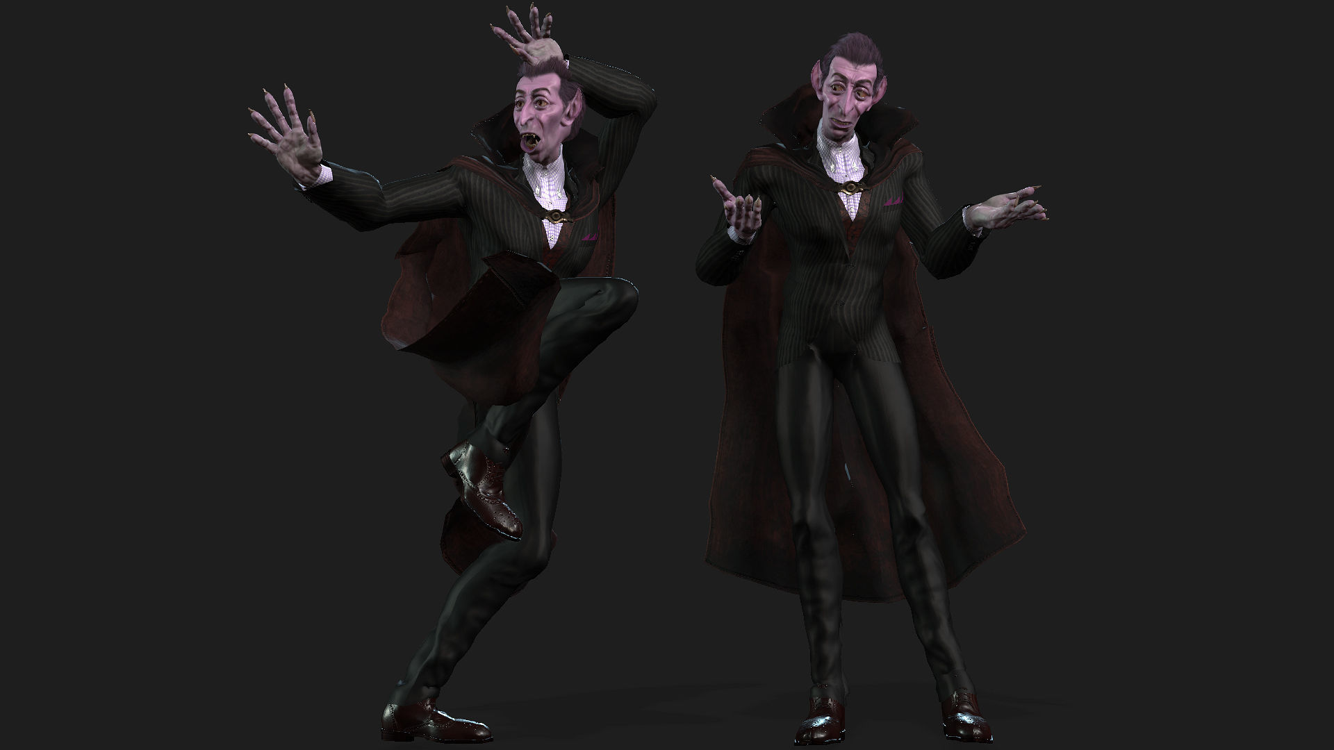 Dracola High quality character full Rigged and Animated 3D model_8