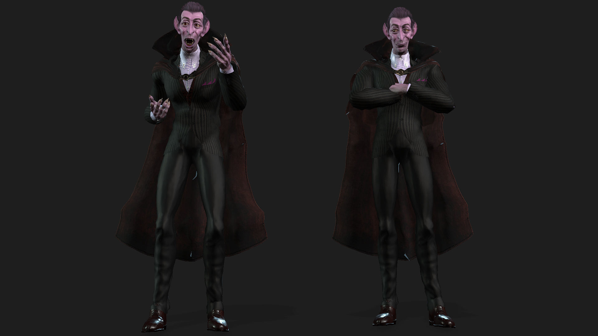 Dracola High quality character full Rigged and Animated 3D model_7