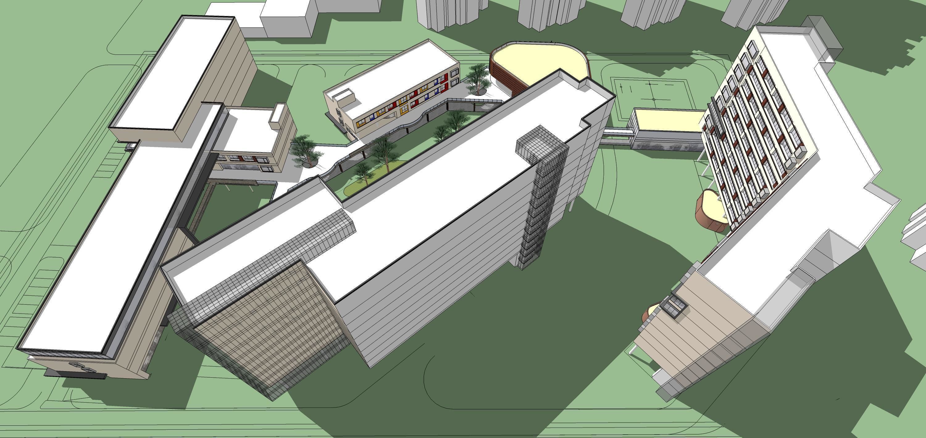 Sketchup Residential Complex 225 3D model_9