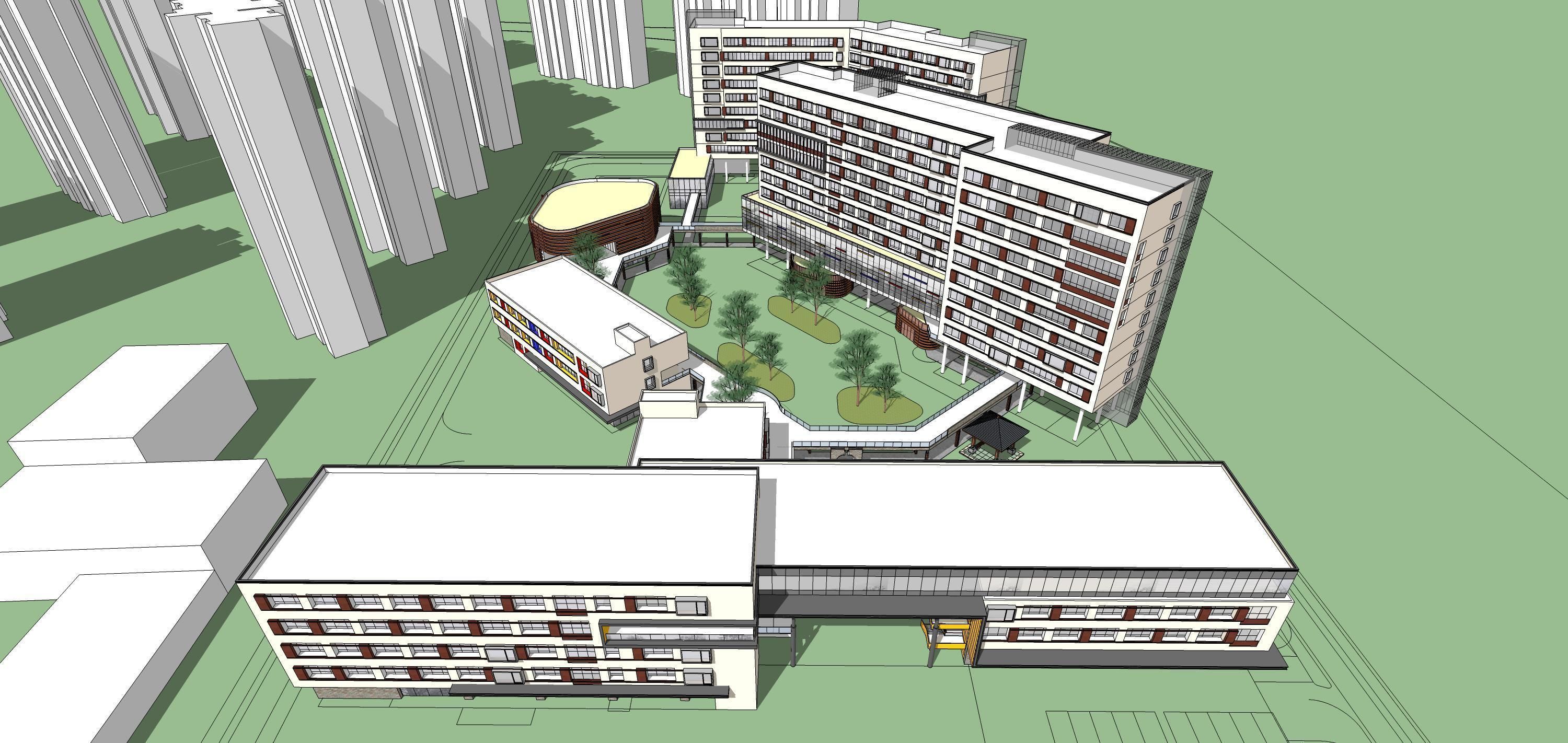 Sketchup Residential Complex 225 3D model_3