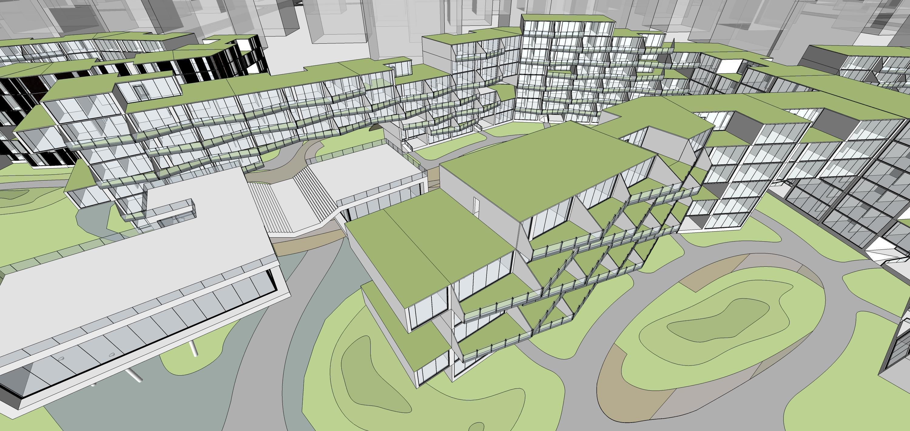 Sketchup Residential Complex 226 3D model_8