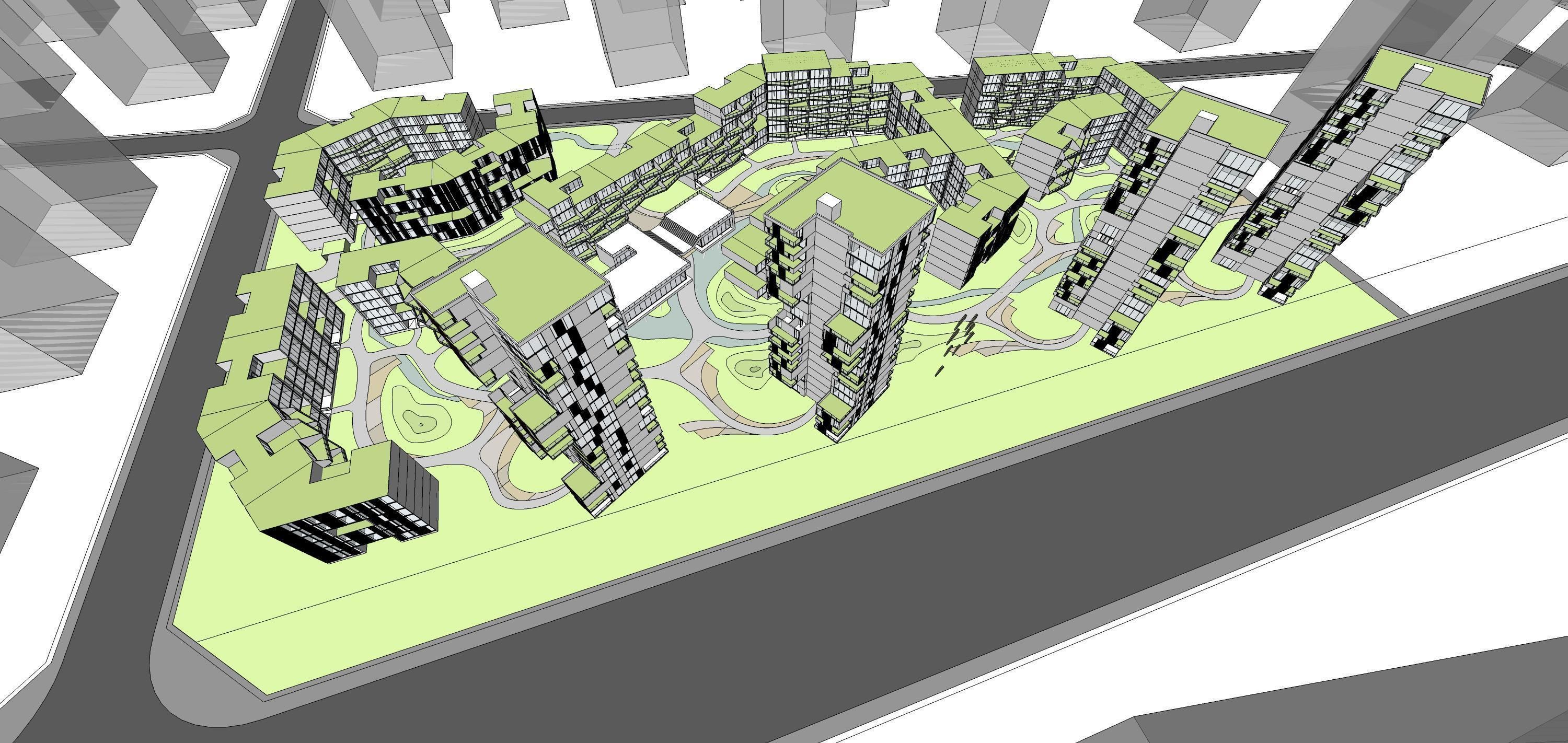 Sketchup Residential Complex 226 3D model_6