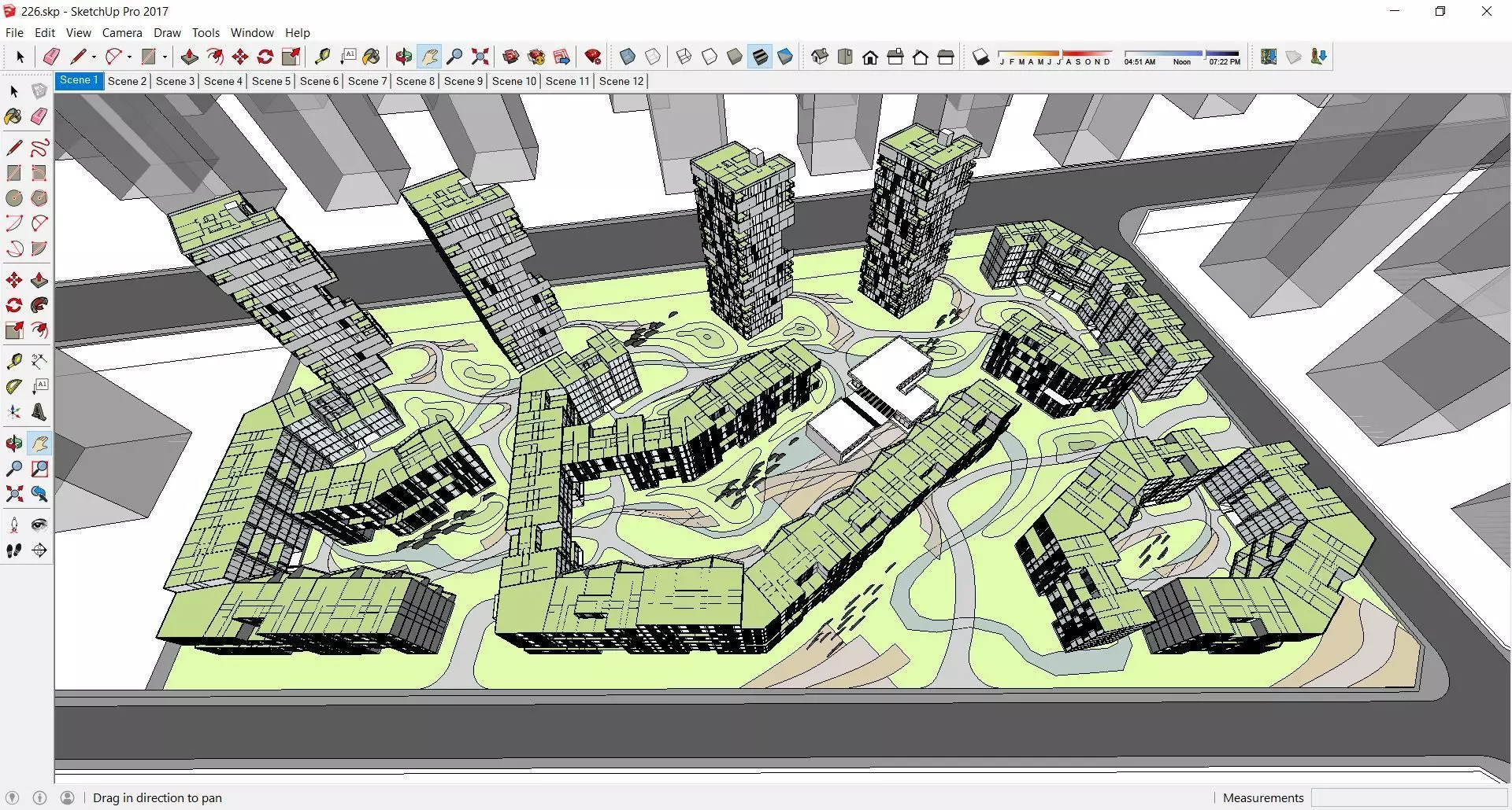 Sketchup Residential Complex 226 3D model_0