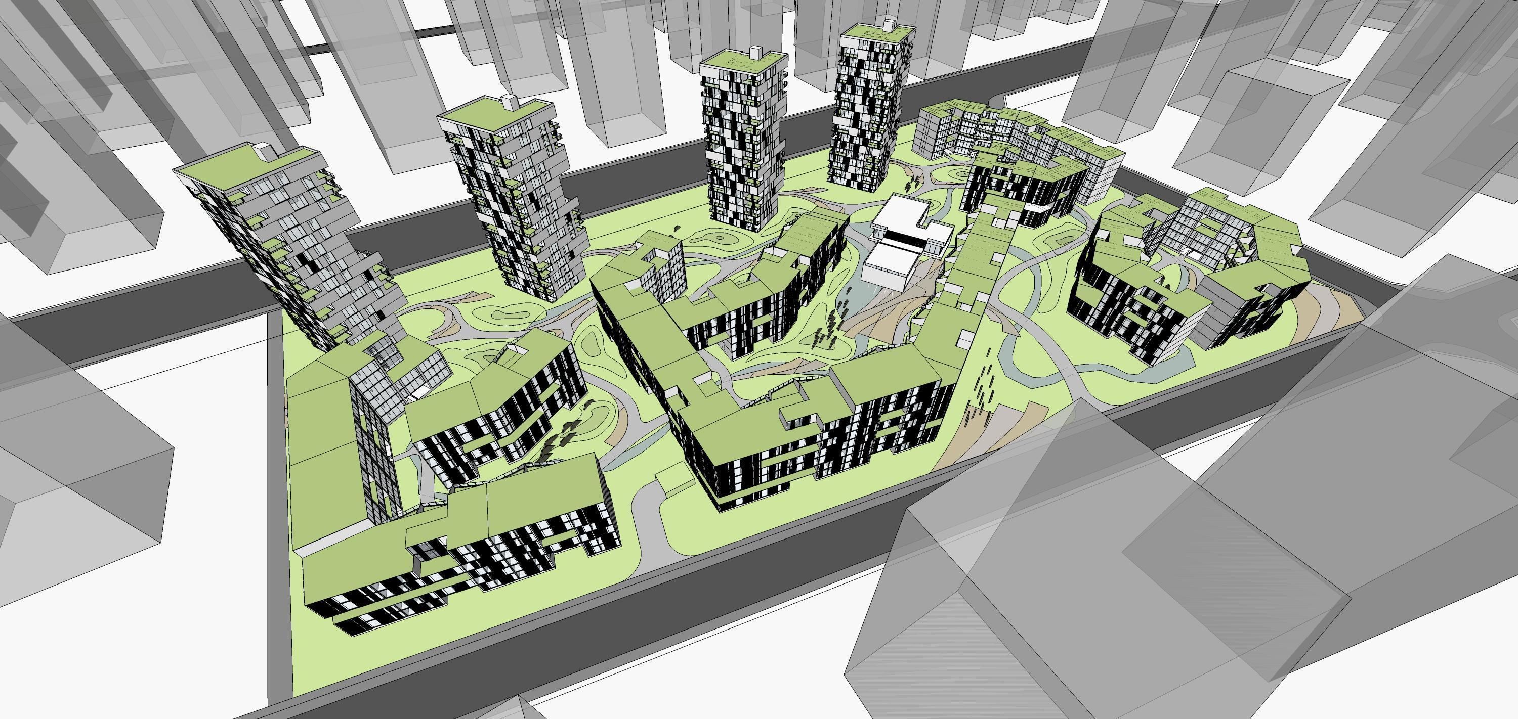 Sketchup Residential Complex 226 3D model_4