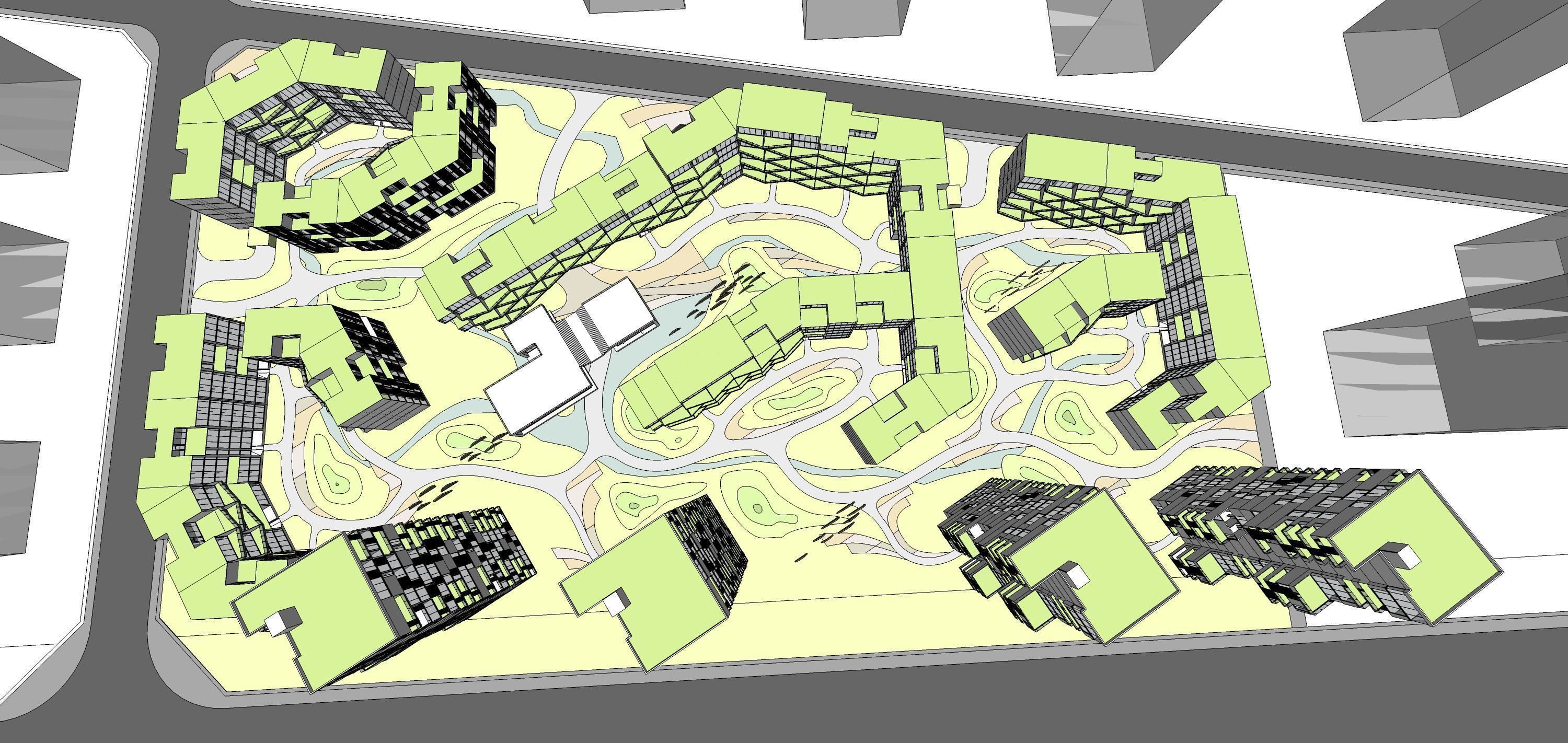 Sketchup Residential Complex 226 3D model_7
