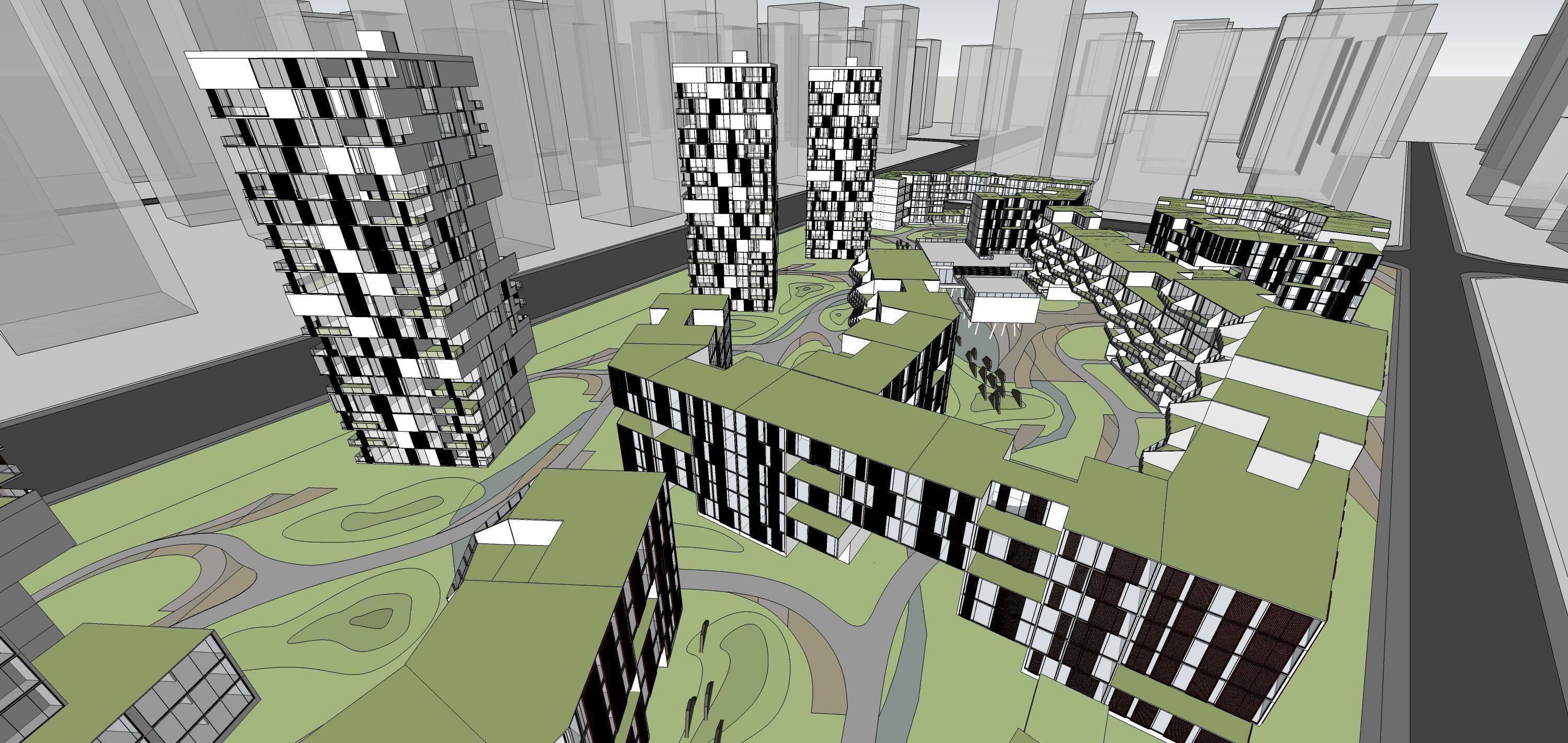 Sketchup Residential Complex 226 3D model_12