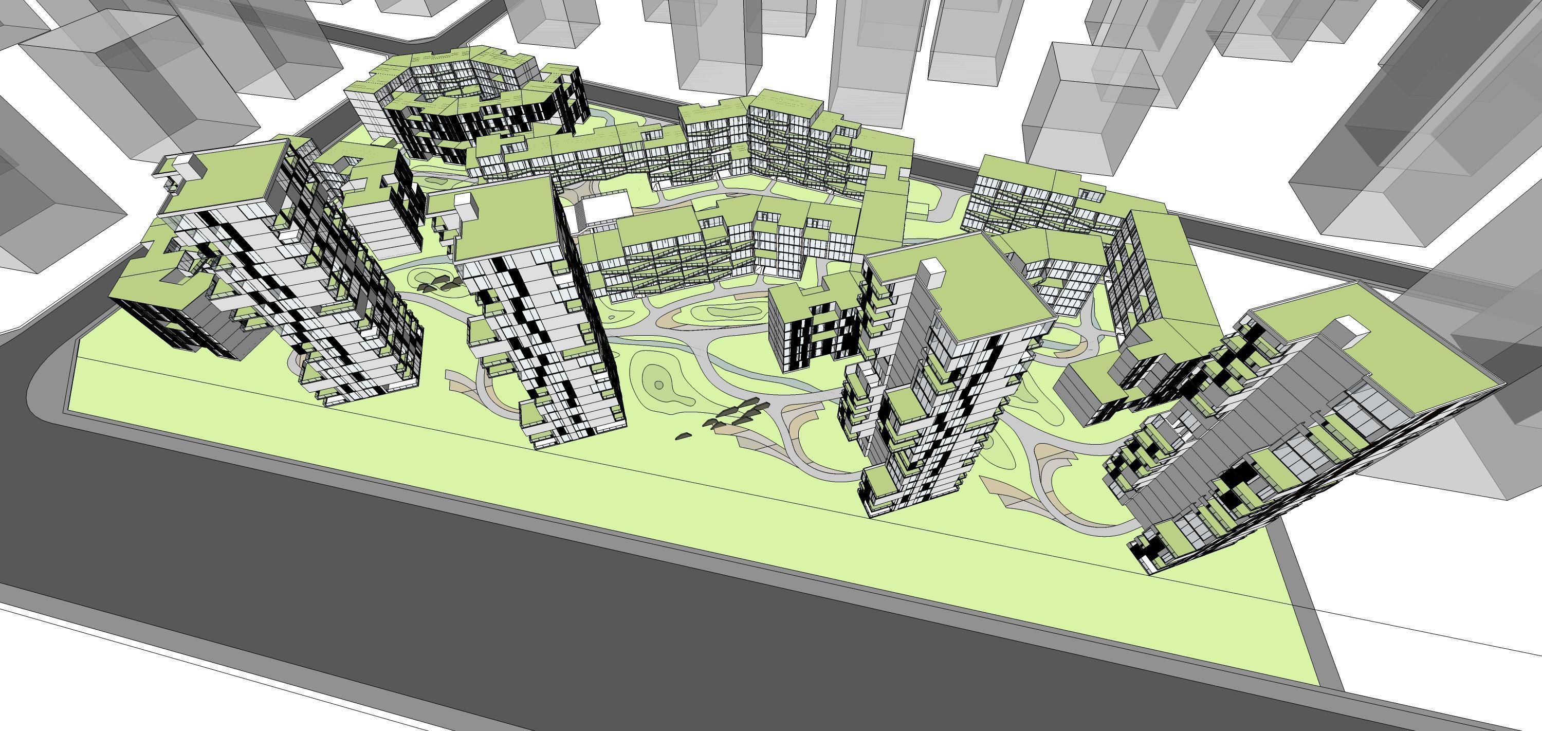 Sketchup Residential Complex 226 3D model_5