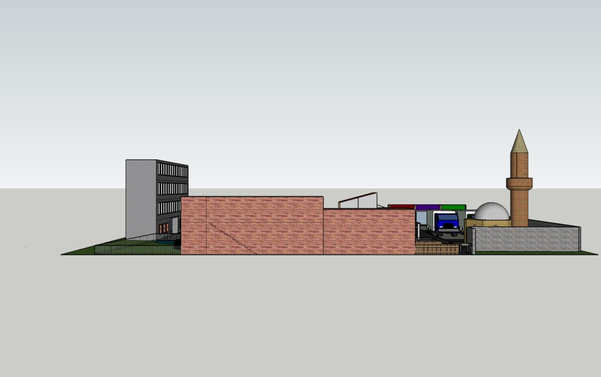 Map Model mosque 3D model_2