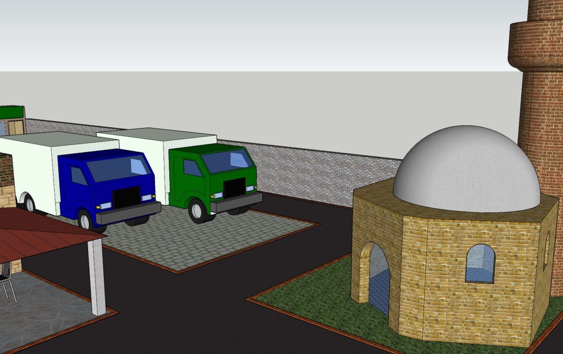 Map Model mosque 3D model_14