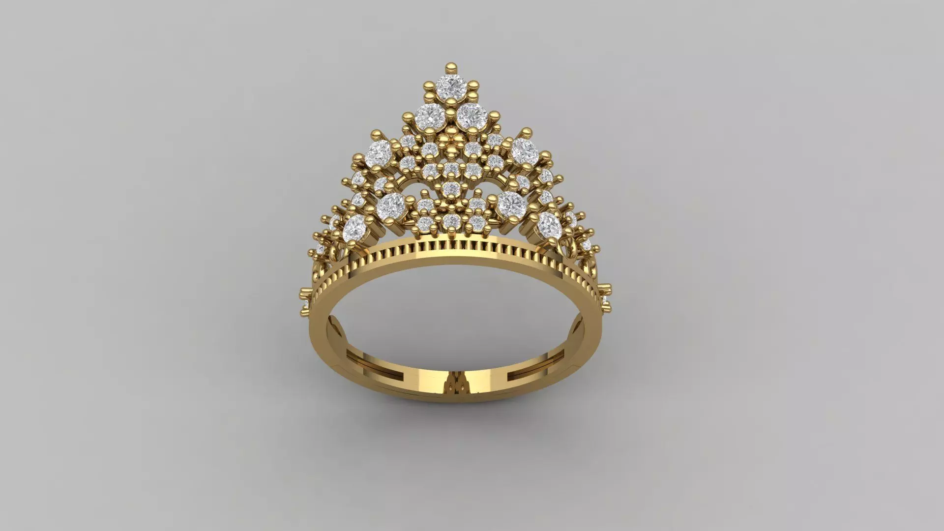 Crown Ring Womens Rings For Women STL 3DM 3D print model_0