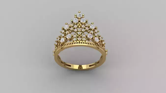 Crown Ring Womens Rings For Women STL 3DM 3D print model