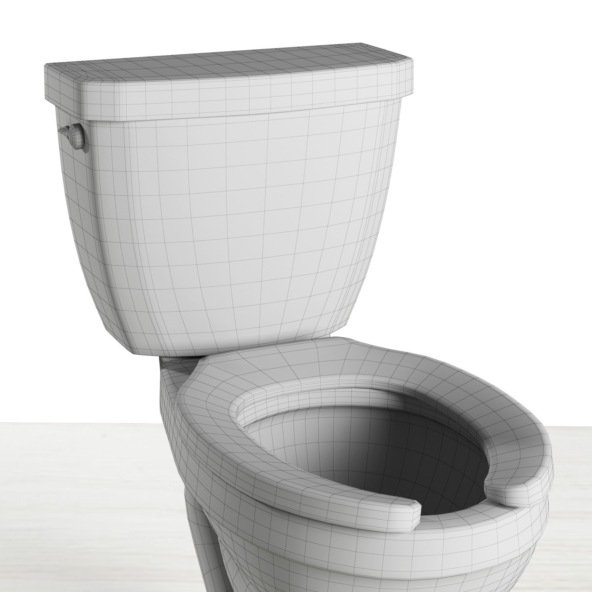 toilet elongated seat 3D model_2
