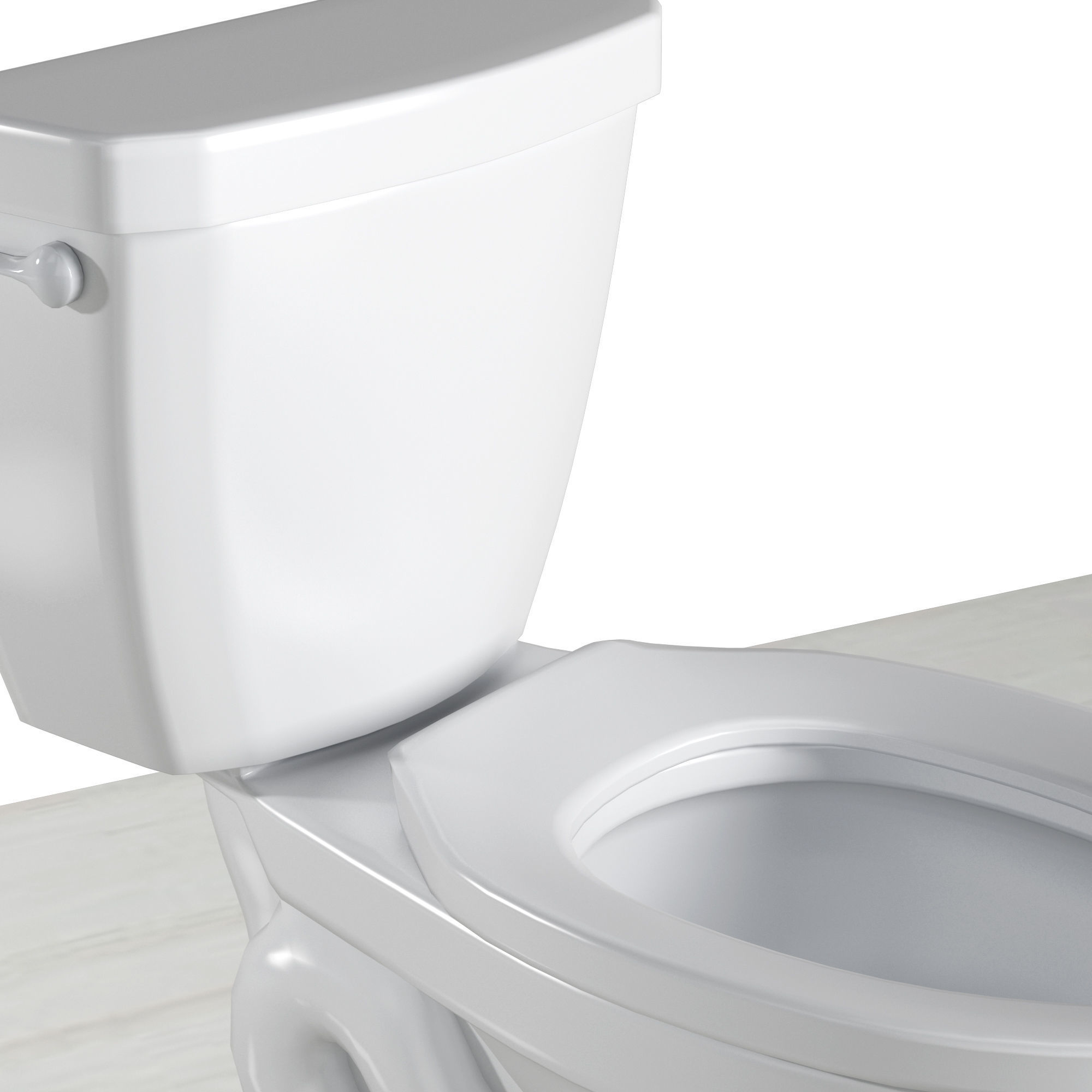 toilet elongated seat 3D model_1