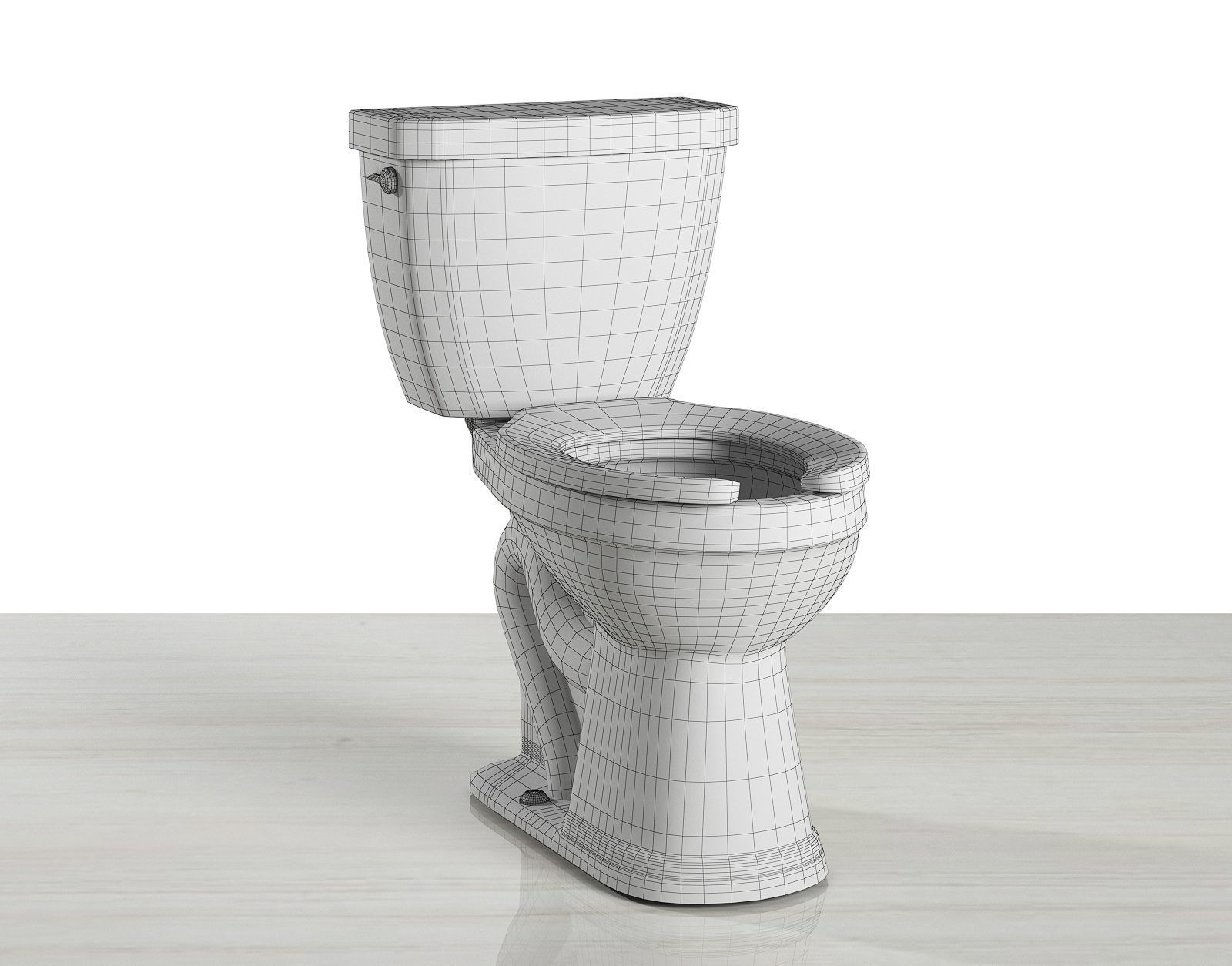toilet elongated seat 3D model_4