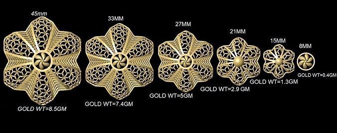 Turkey Filigree Jewellery Designs Pendant Necklase 3D print model