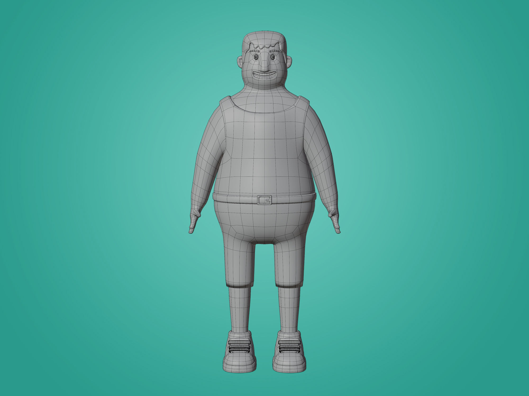 Male Character 3D Cartoon style Free 3D model_22