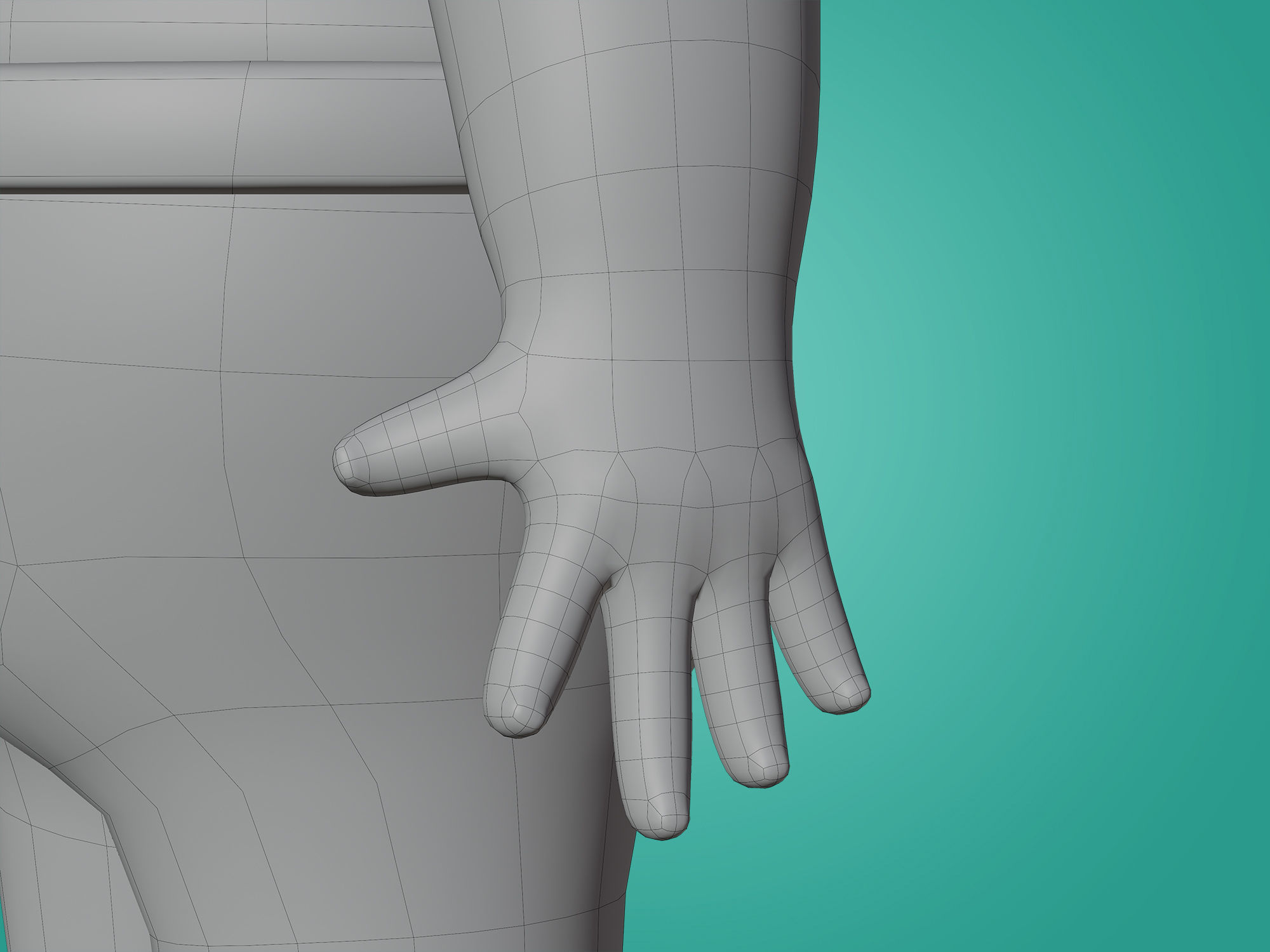 Male Character 3D Cartoon style Free 3D model_30