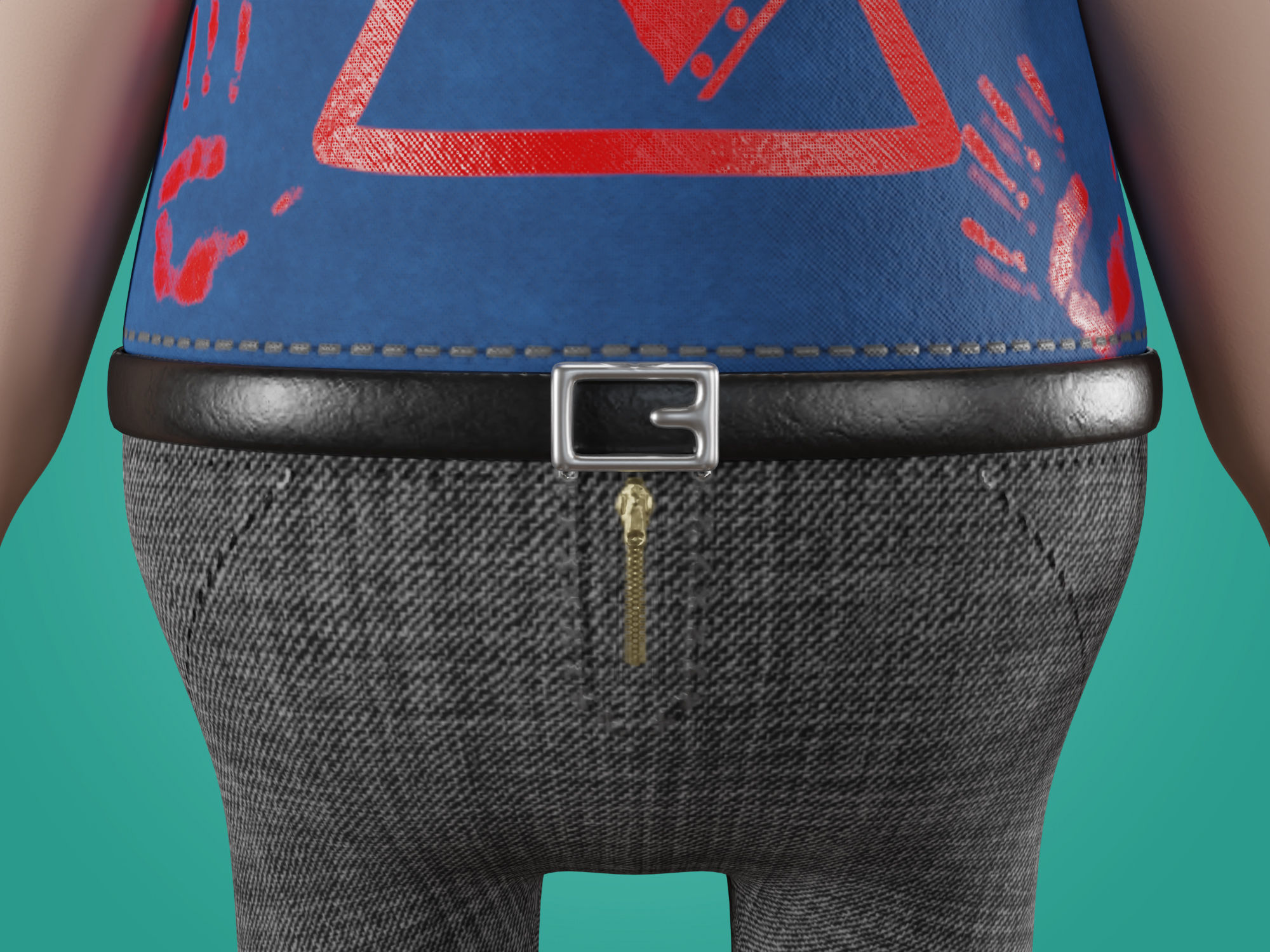 Male Character 3D Cartoon style Free 3D model_17