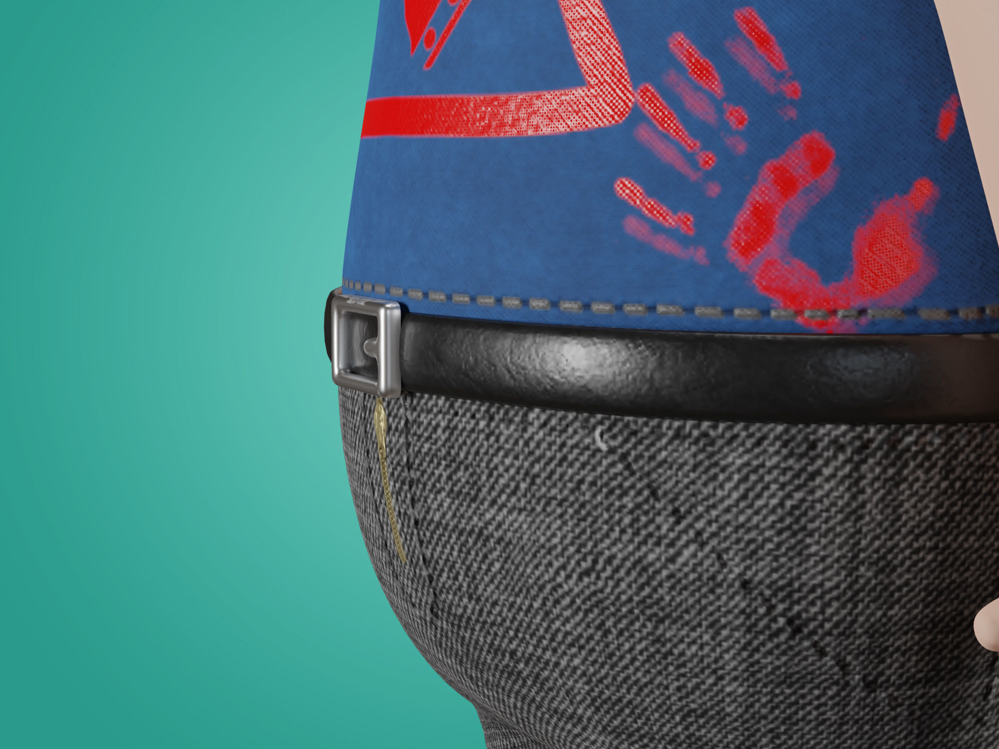 Male Character 3D Cartoon style Free 3D model_16