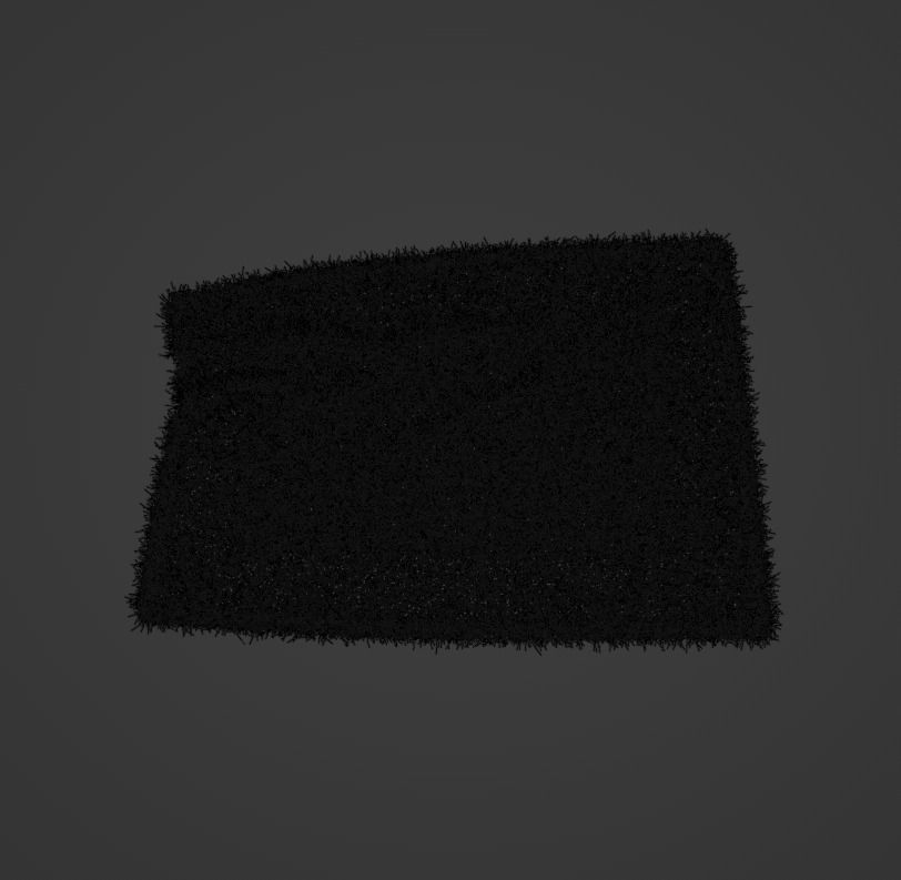 Soft Blue Carpet 3D model_3