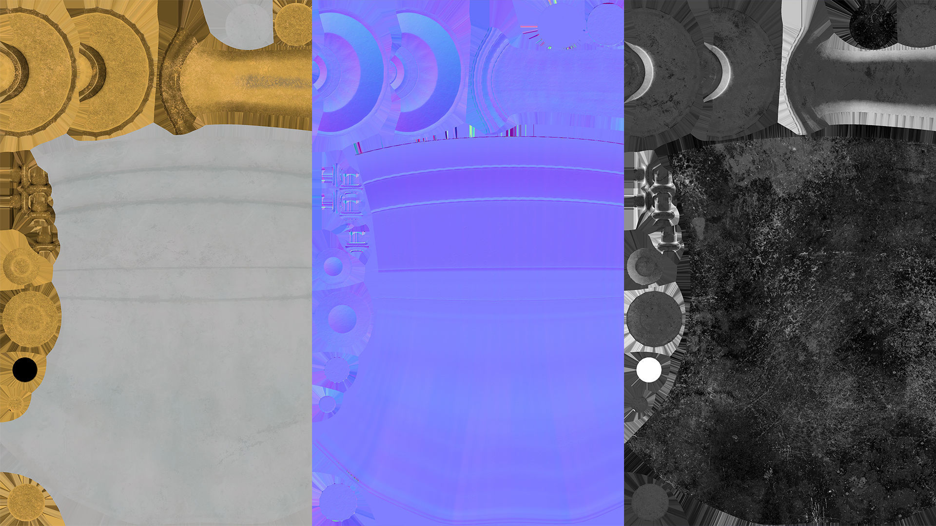 Bathroom Sink Set White Low-poly 3D model_8