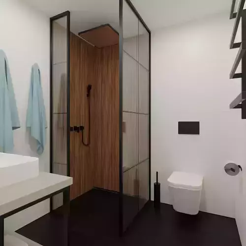 Modern compact bathroom 