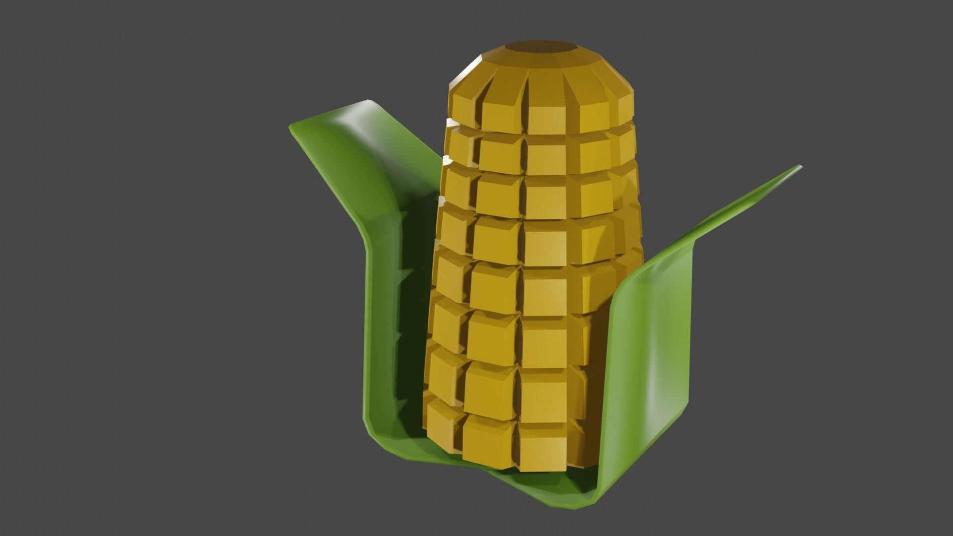 corn lowpoly cob free 3D model CGTrader