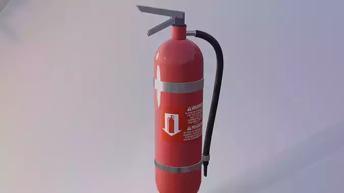 Fire Extinguisher - low poly game ready asset