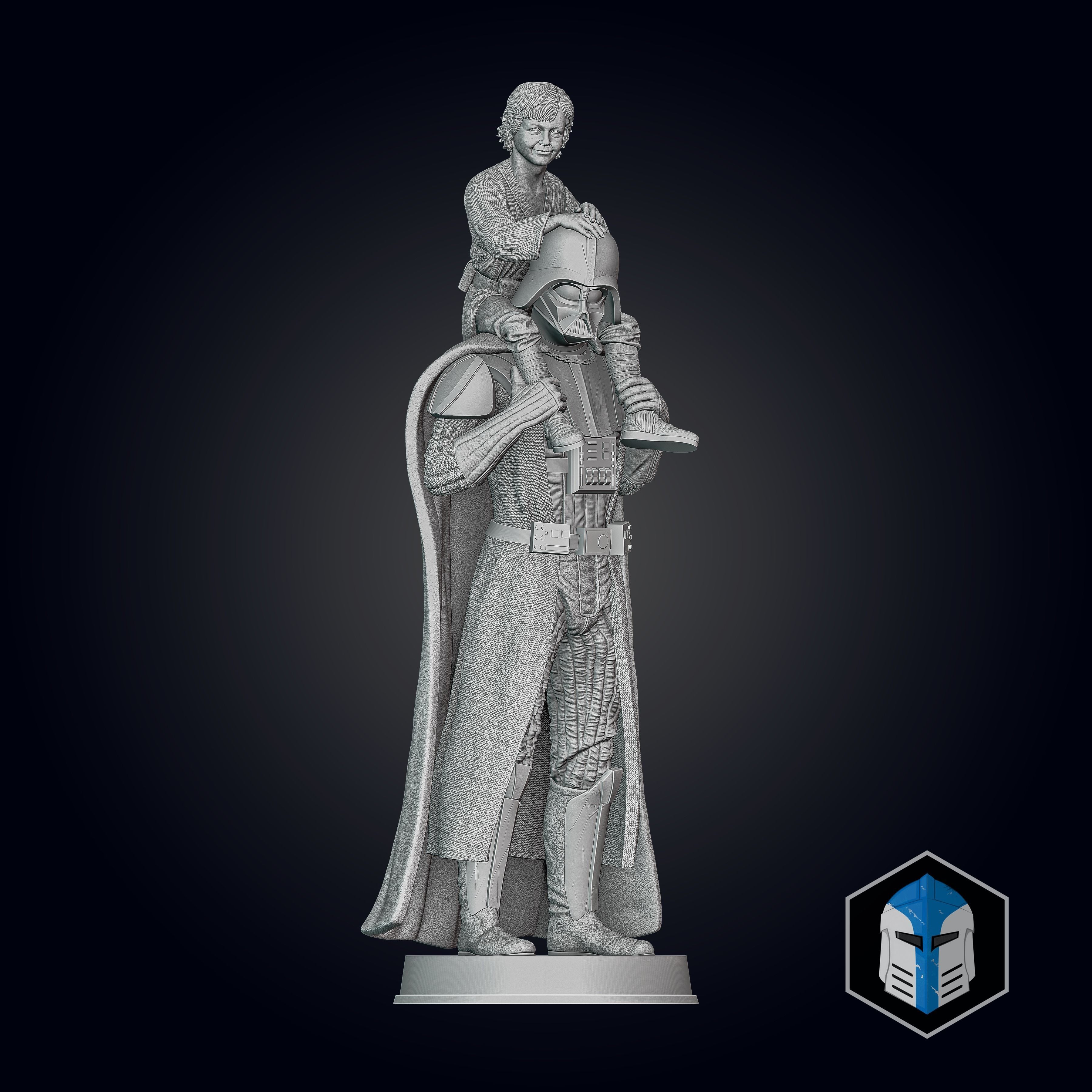 Darth Vader Figurine - Pose 7 3D print model_9