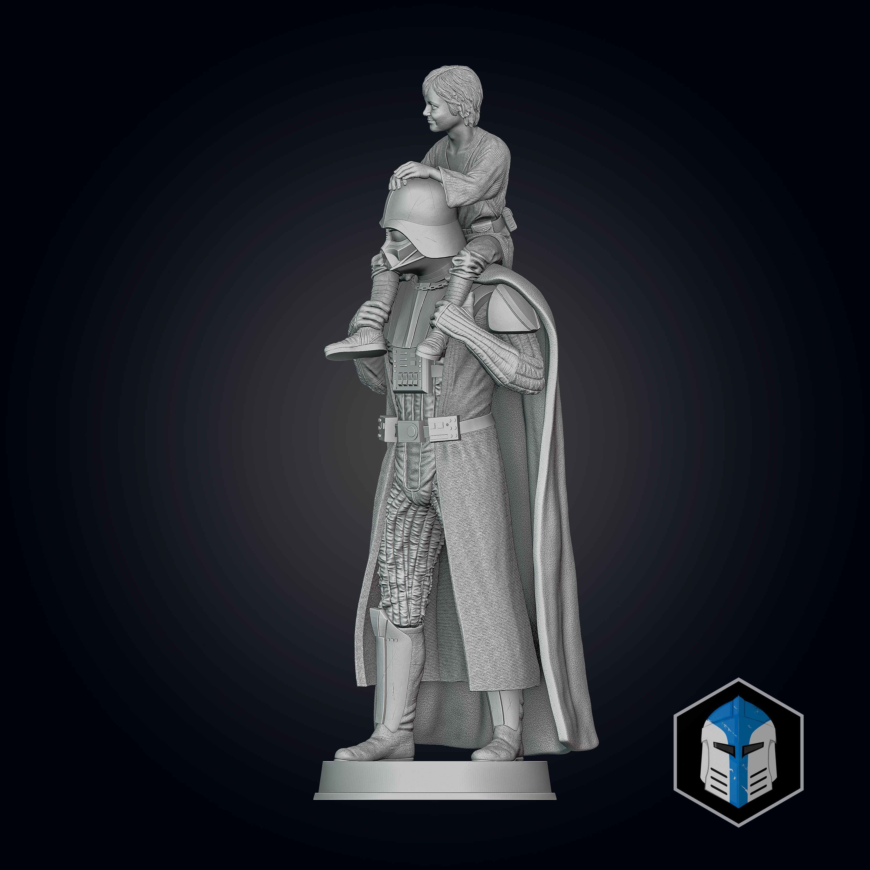 Darth Vader Figurine - Pose 7 3D print model_19
